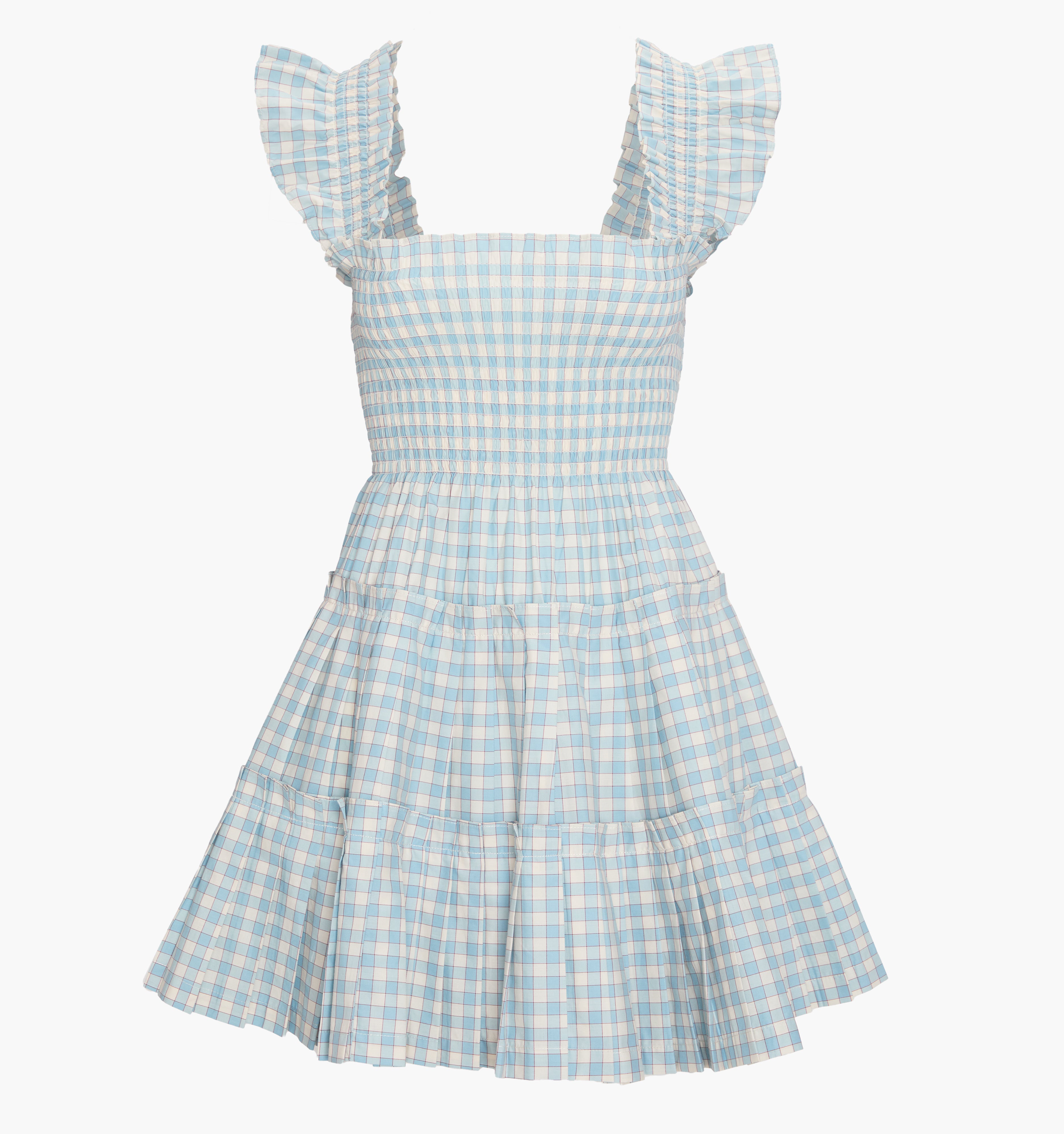 The Charlotte Nap Dress - Blue/Red Gingham – Hill House Home