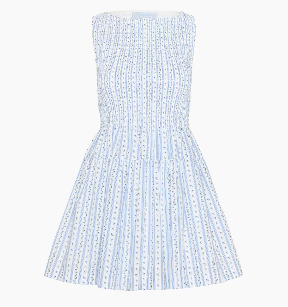 The Cosima Mini Nap Dress - Blue Petal Stripe