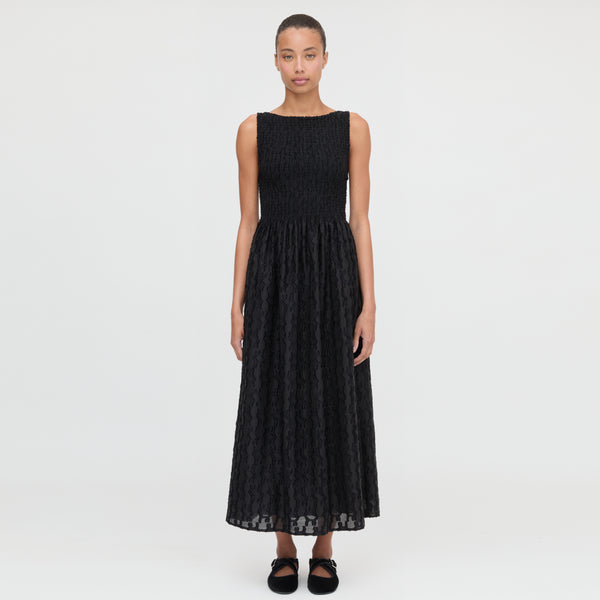 The Cosima Nap Dress - Black Fil Coupé – Hill House Home