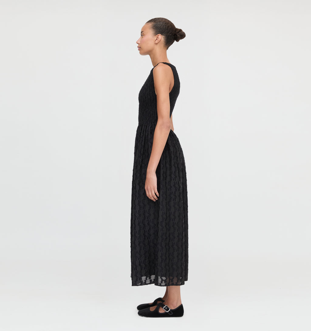 the cosima mini nap dress The Cosima Nap Dress | Black Fil Coupé / XS | TENCEL