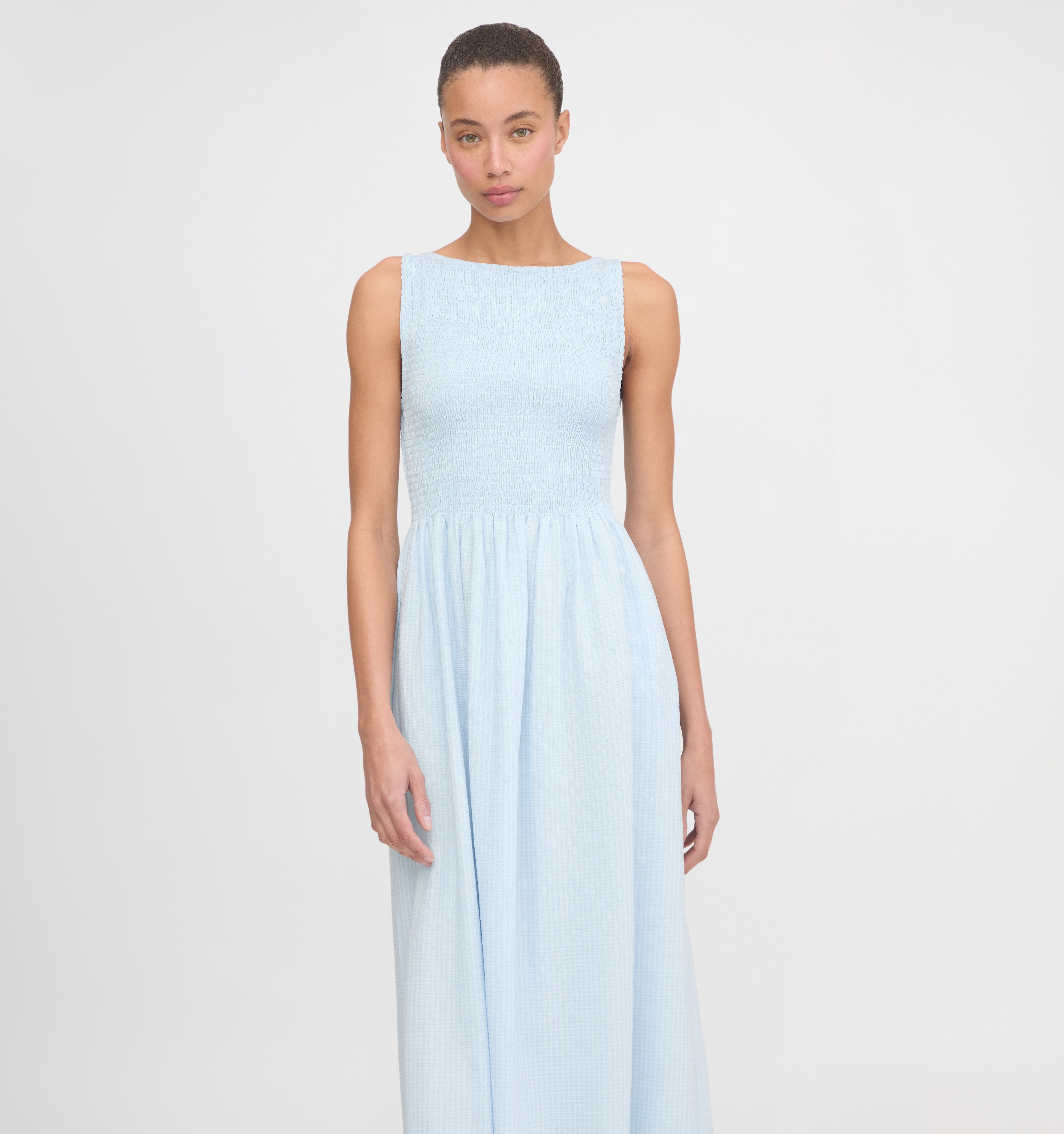 The Cosima Nap Dress - Pale Blue