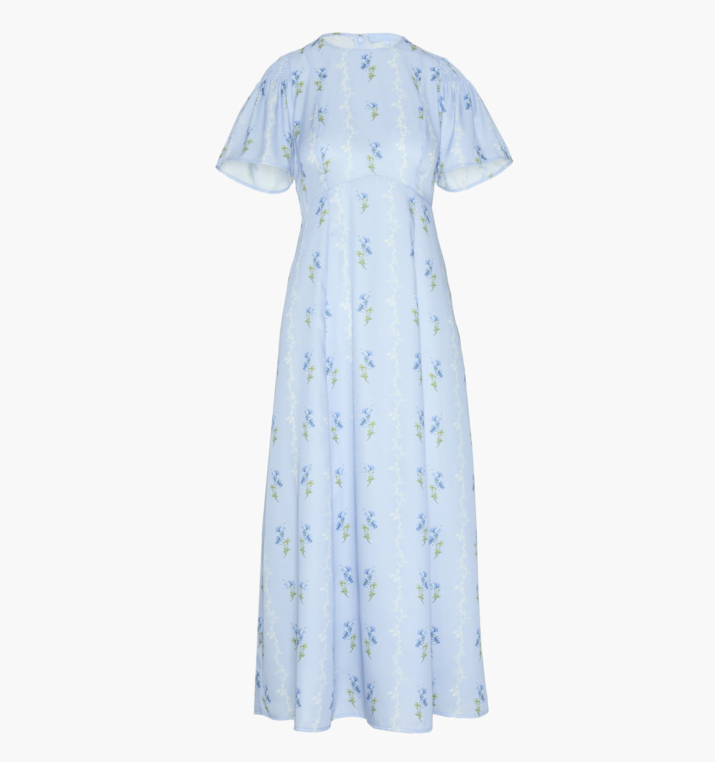 dominique floral long sleeve midi dress The Dominique Dress