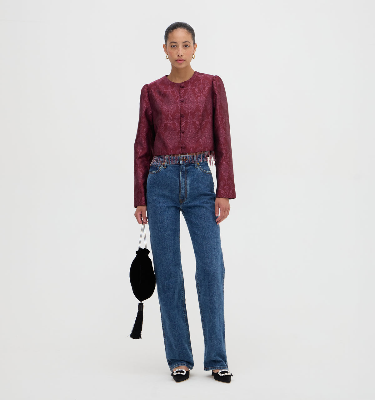 The Doyers Jacket - Plum Damask