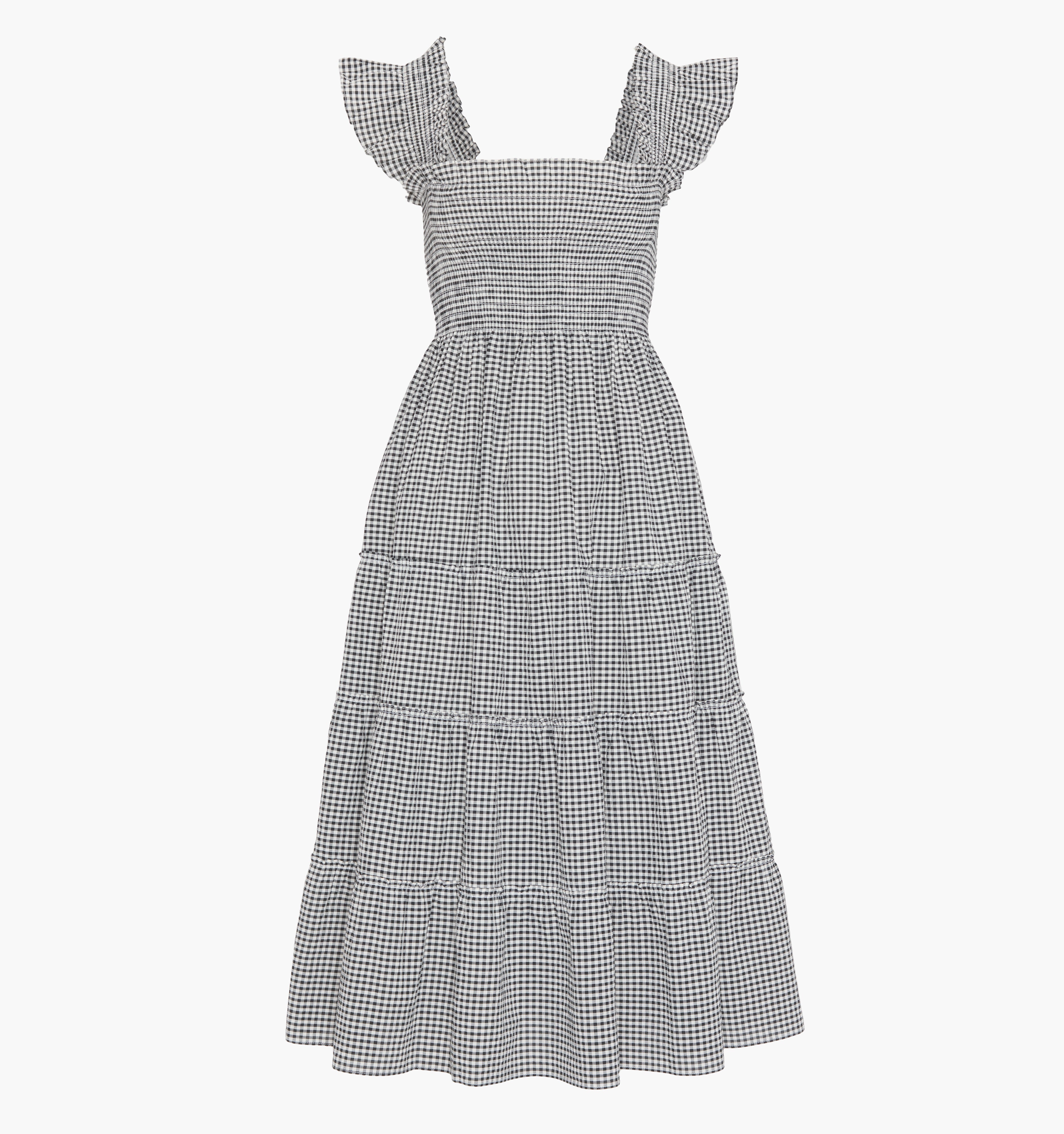 The Ellie Nap Dress - Black/Sand Gingham