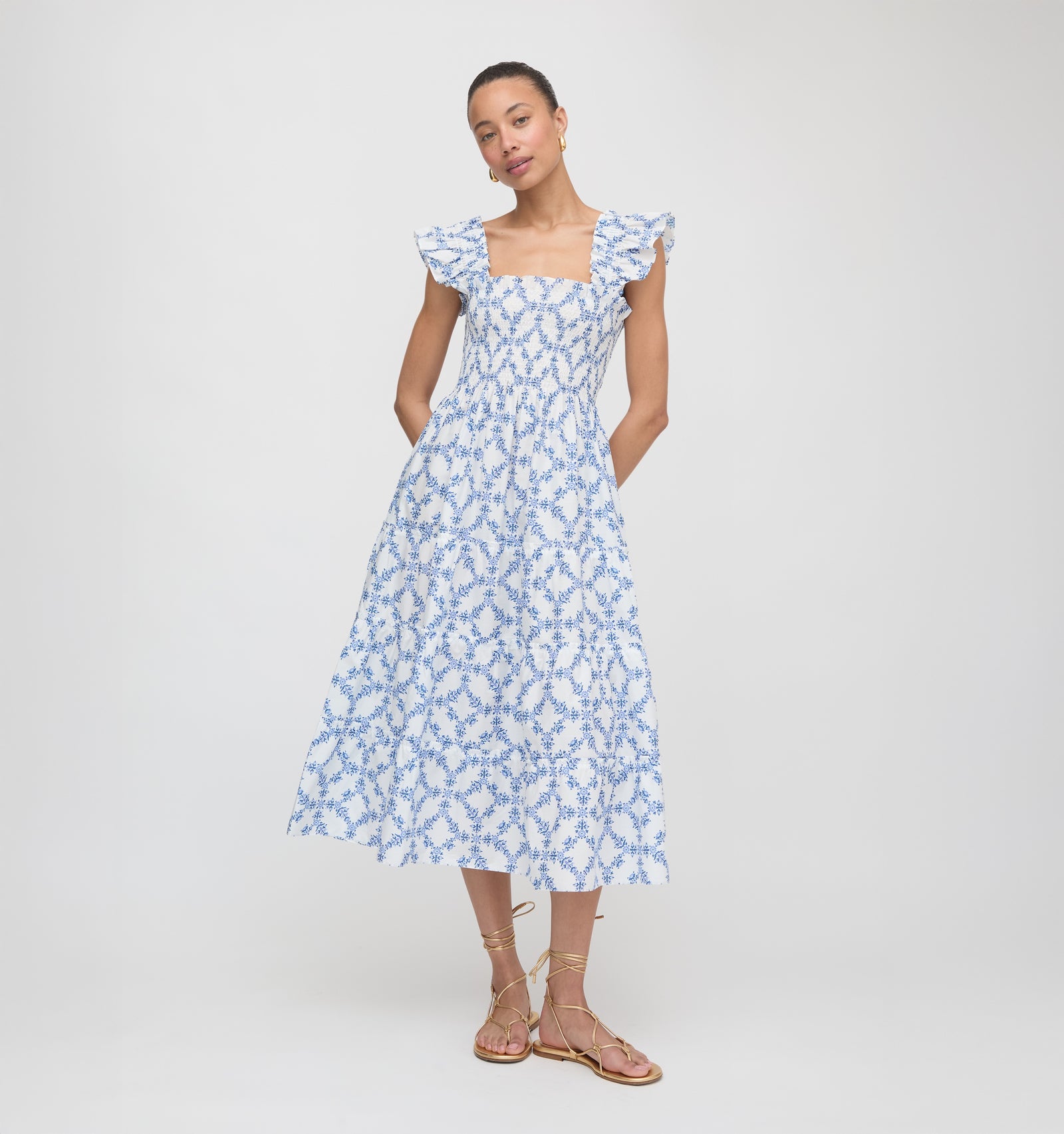 Hill House Home The Ellie Nap Dress | Blue Botanical | XL | Adult | Women's | Maisonette Hill House Home The Ellie Nap Dress | Blue Botanical | XL | Adult | Women's | Maisonette