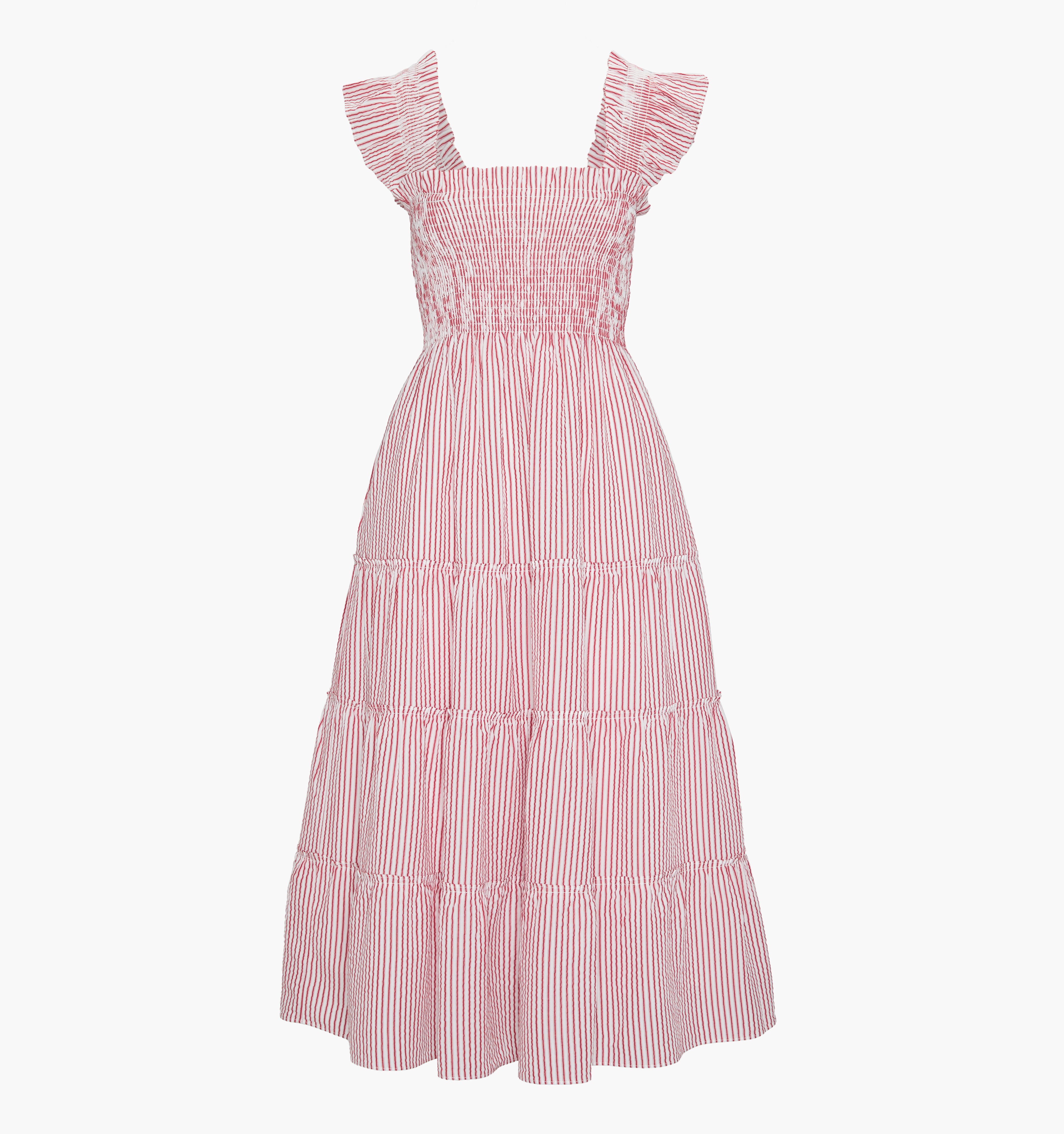 monogram: red-ticking-stripe