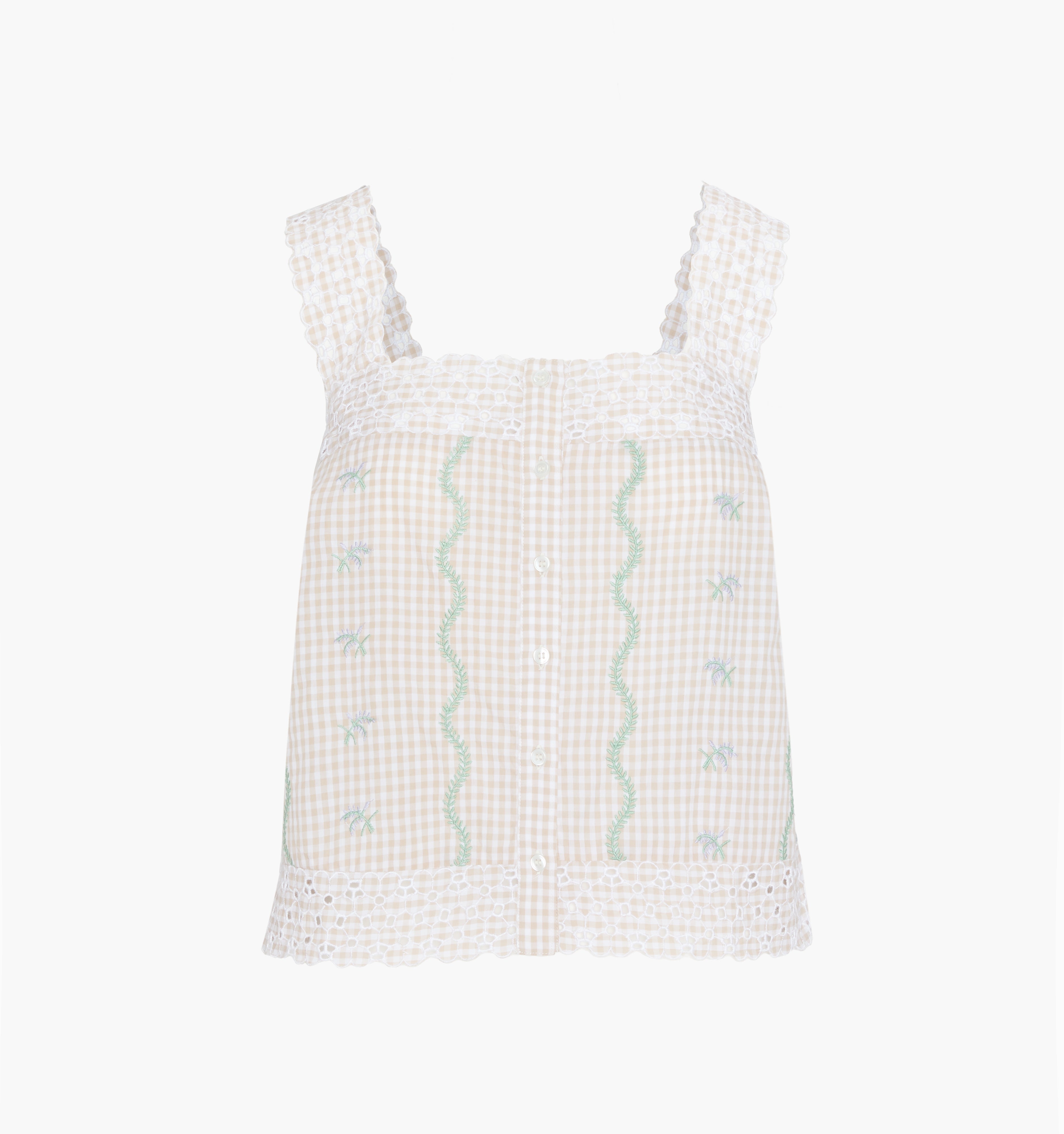 The Elroy Top - Gingham Vine – Hill House Home