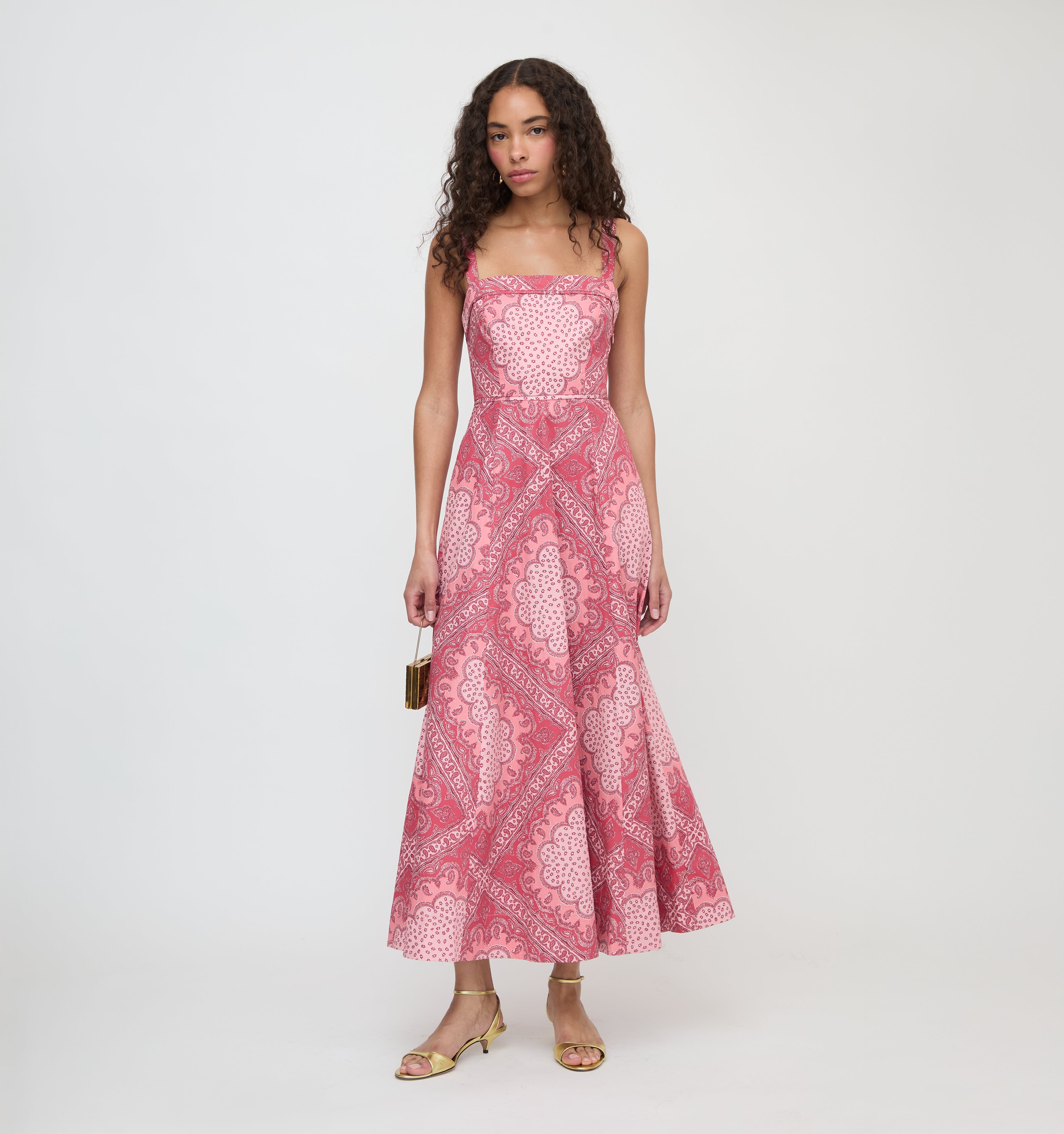 The Ezra Dress - Berry Paisley Scarf – Hill House Home