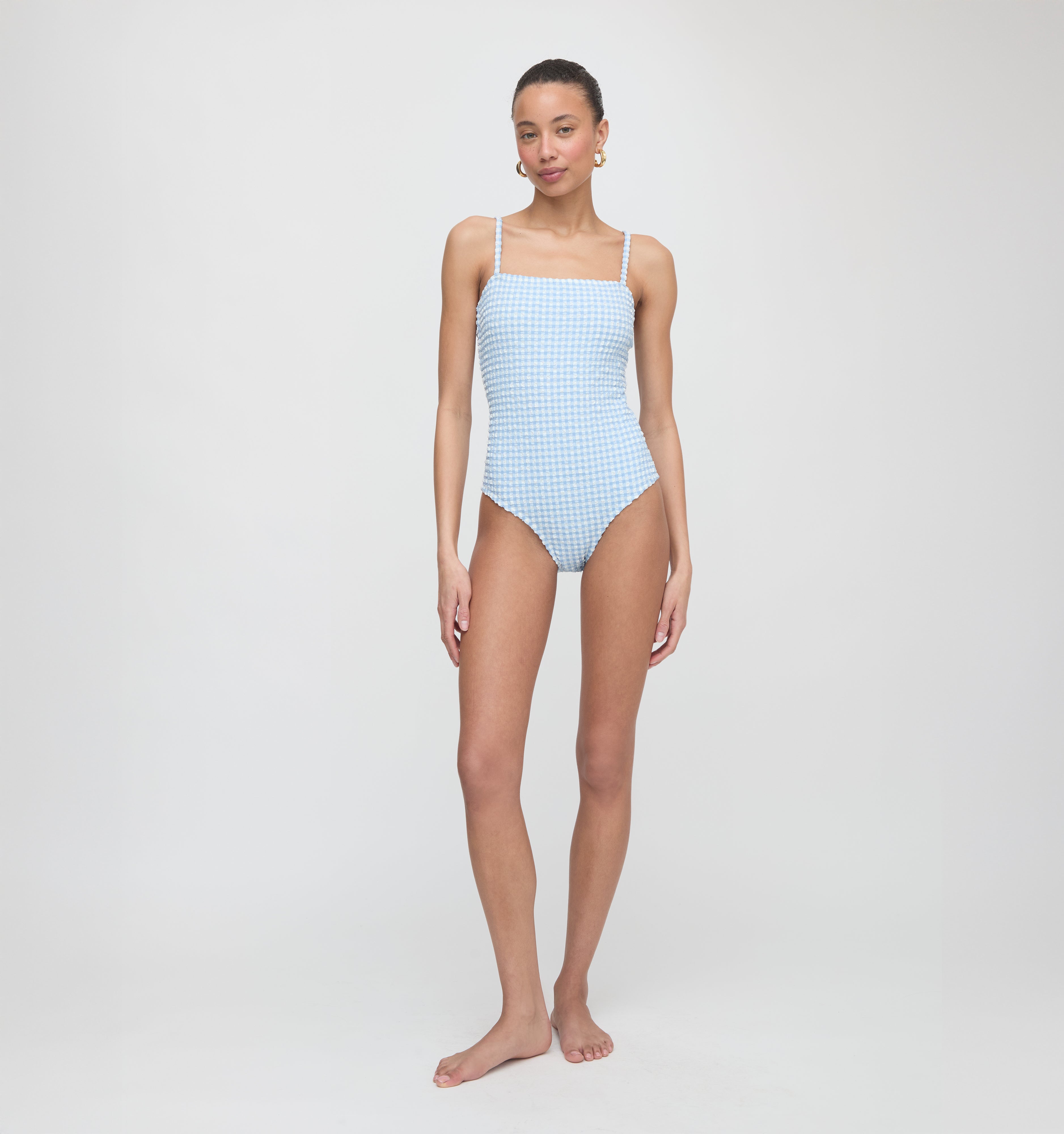 The Giana One Piece - Blue Gingham – Hill House Home