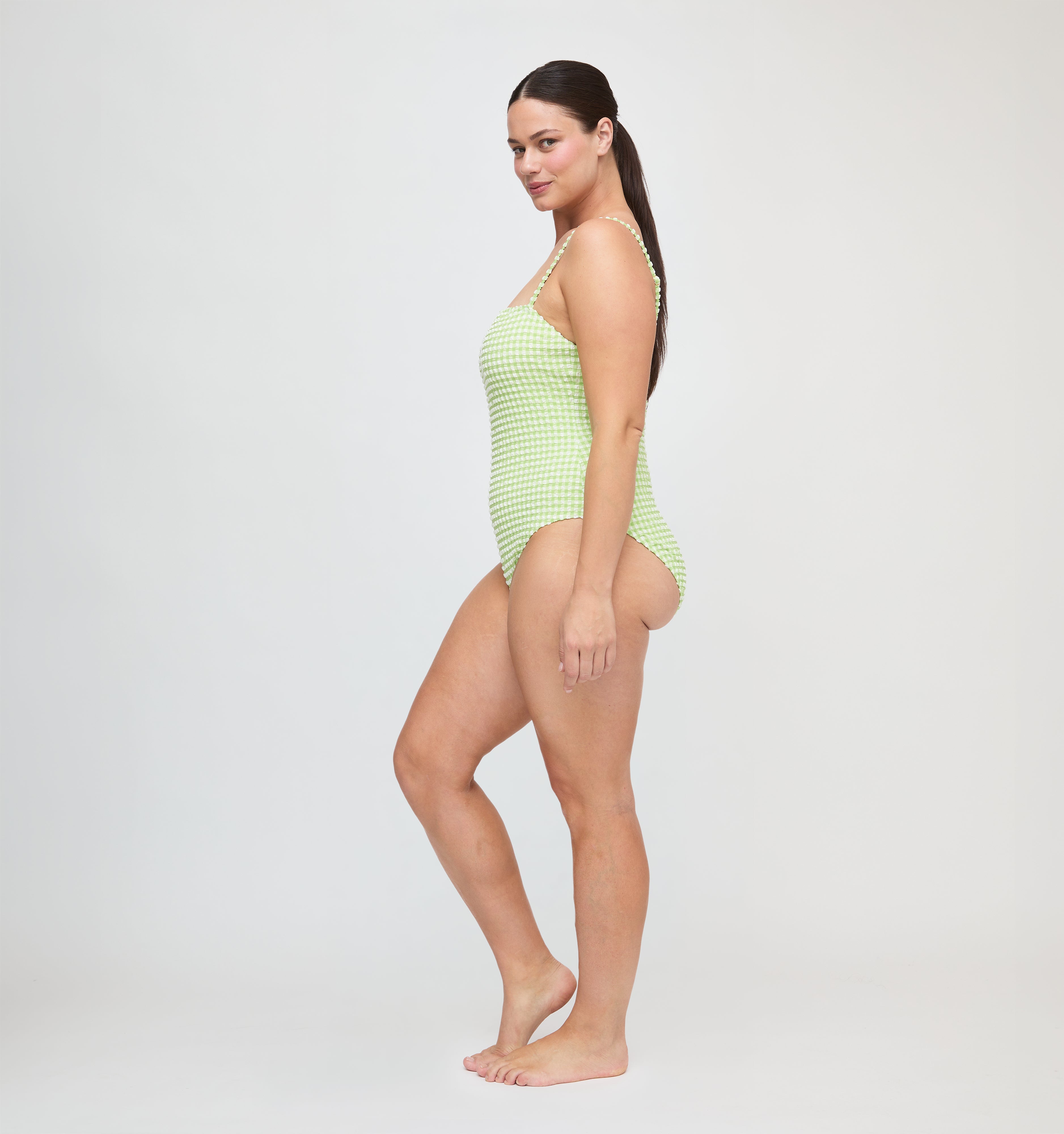 The Giana One Piece - Lime Gingham – Hill House Home