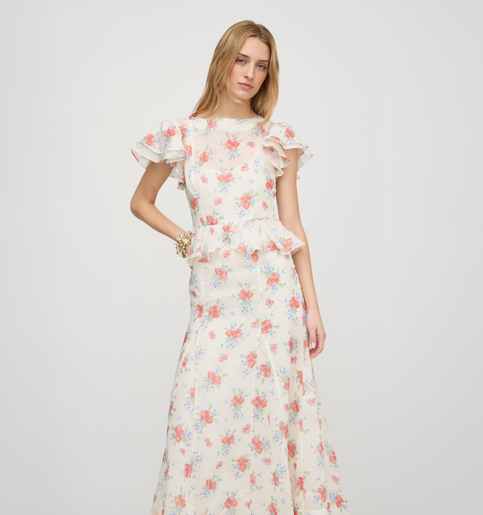 The Halston Dress | Sunburst Blossoms / XXS