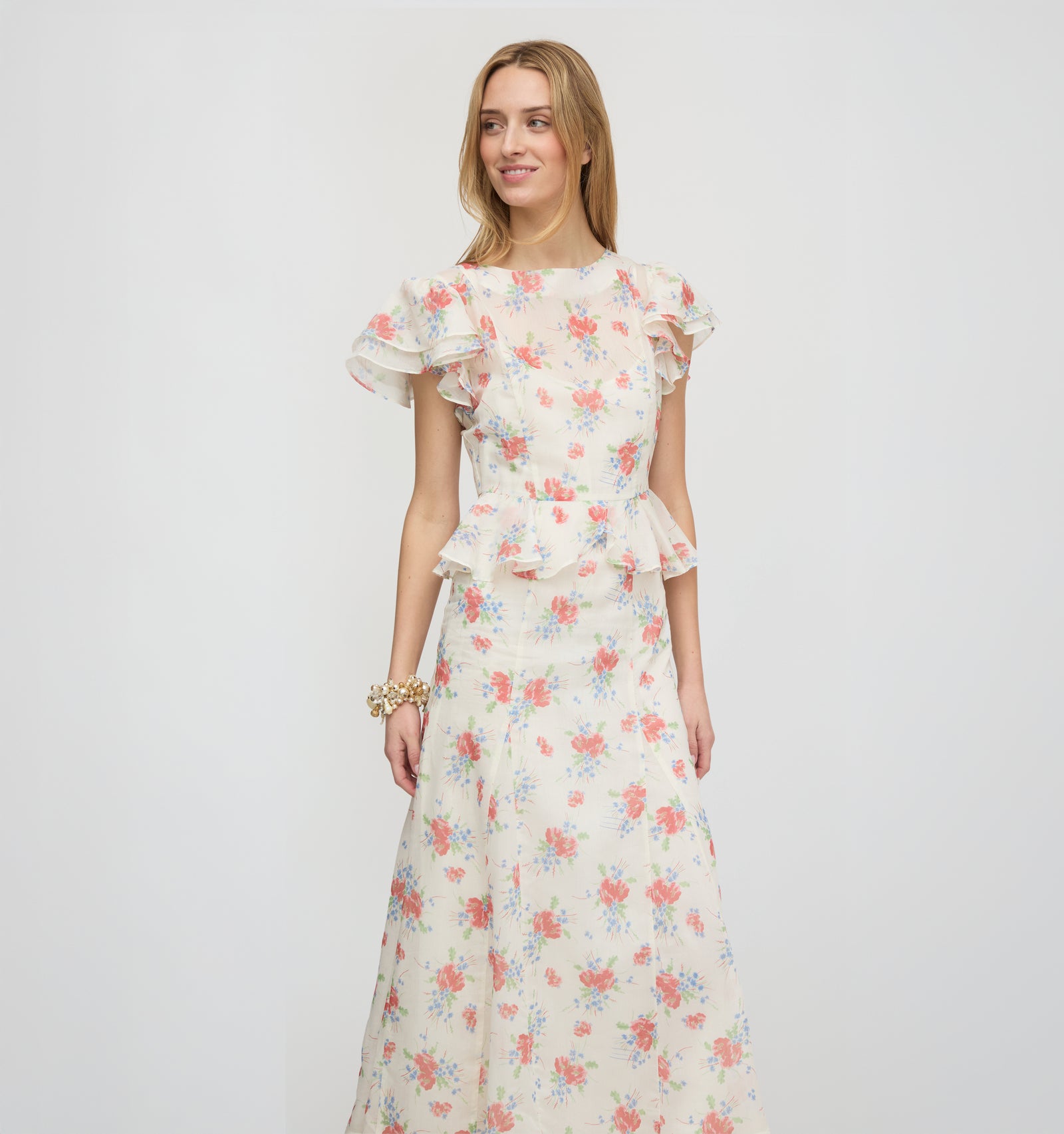 The Halston Dress - Sunburst Blossoms