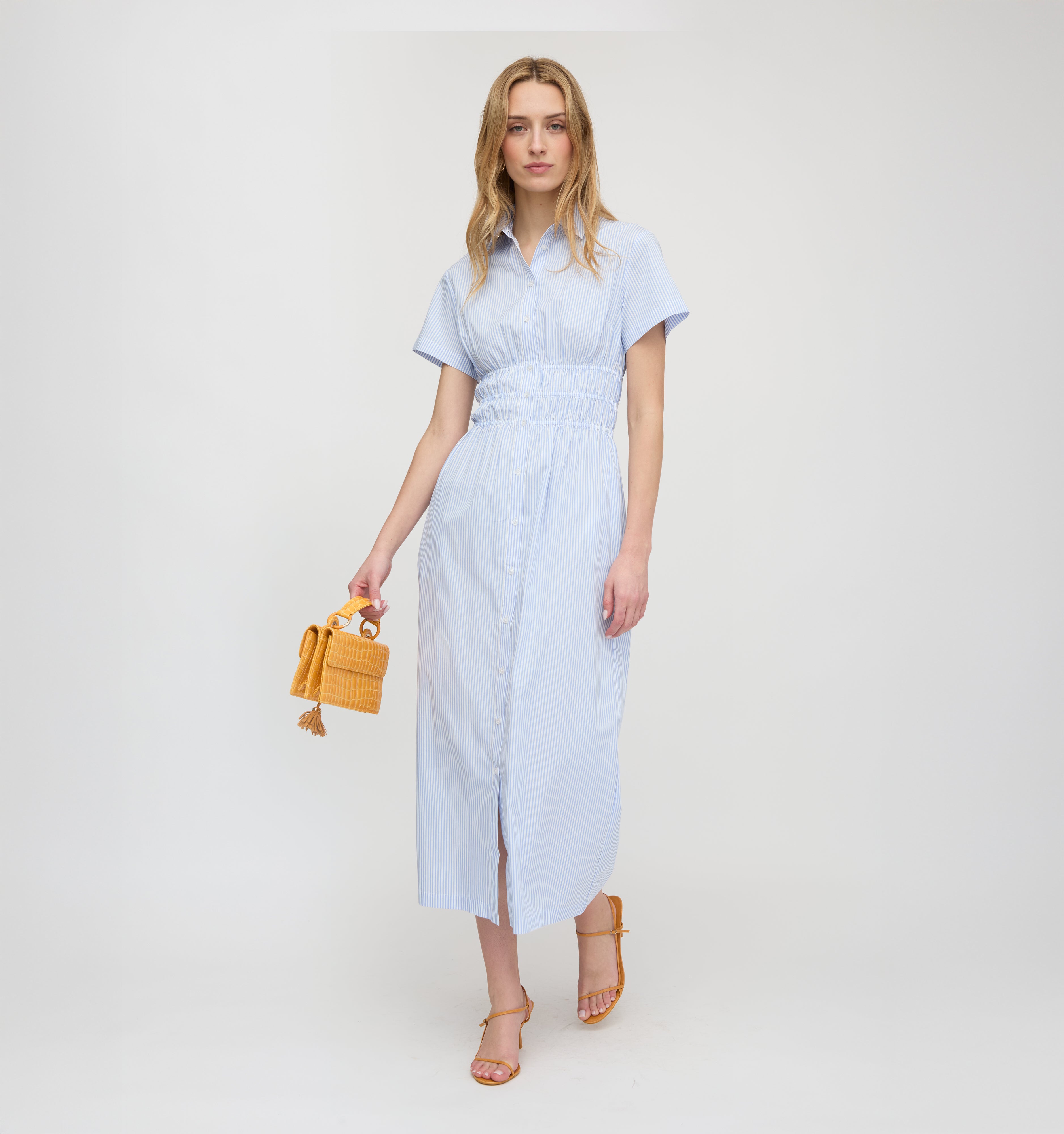 The Jamie Nap Dress - Blue/White Stripe – Hill House Home