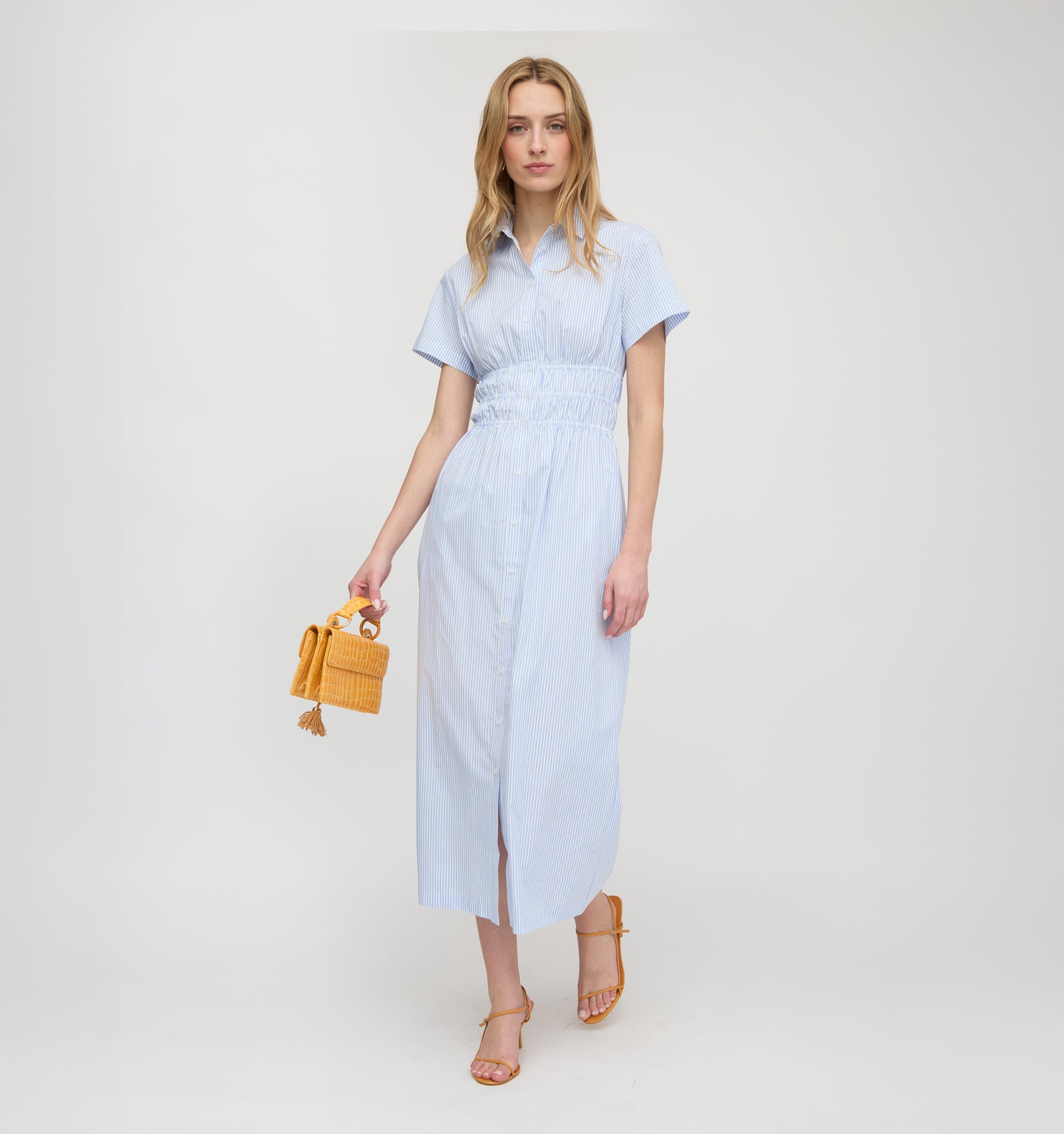 Hill House Home The Jamie Nap Dress | Blue/Stripe | Size XS Hill House Home The Jamie Nap Dress | Blue/Stripe | Size XS