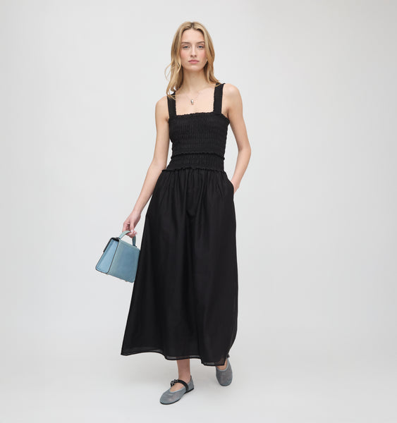 The Azalea Maxi Nap Dress - Black – Hill House Home