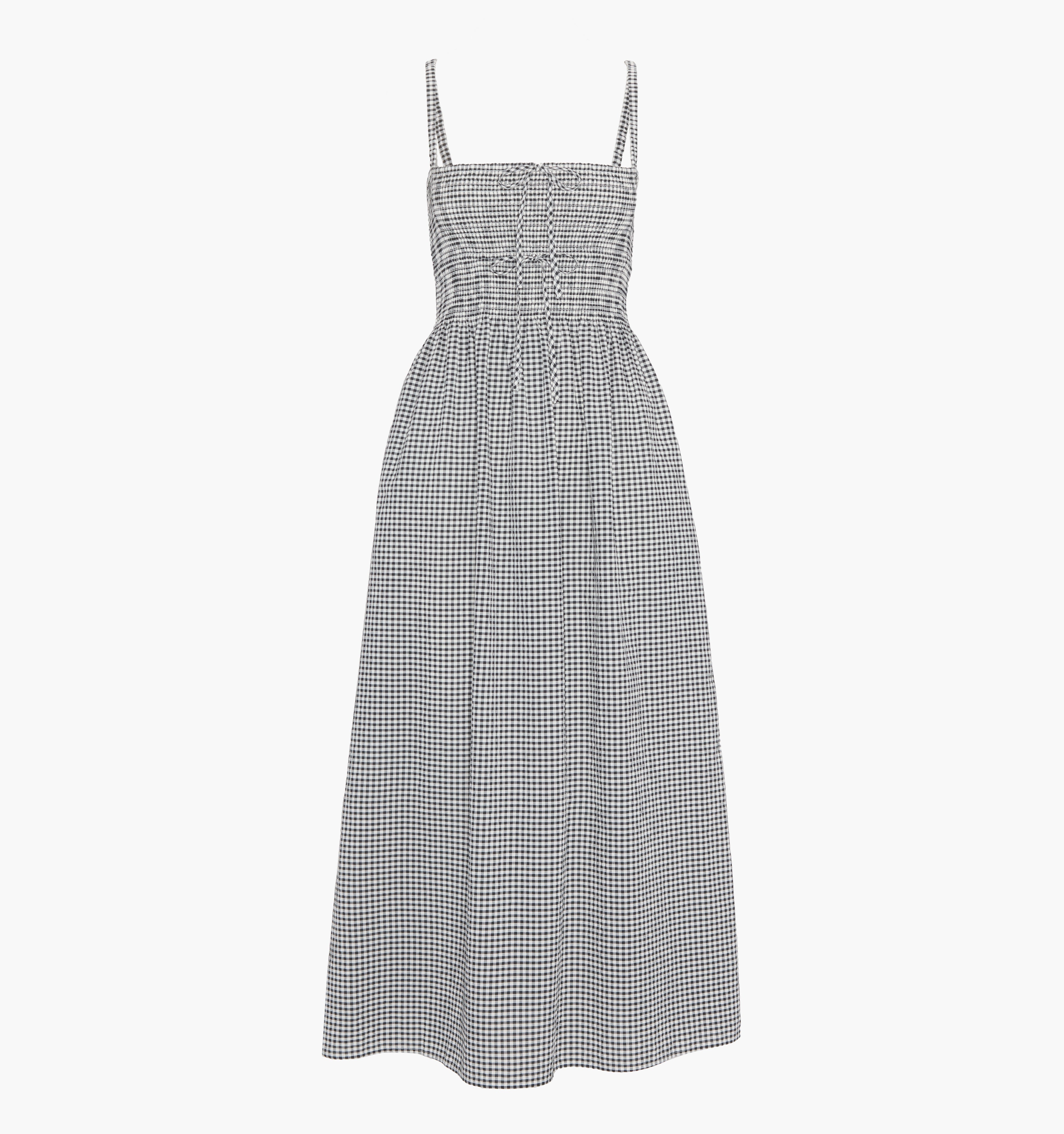 The Larissa Nap Dress - Black/Sand Gingham – Hill House Home