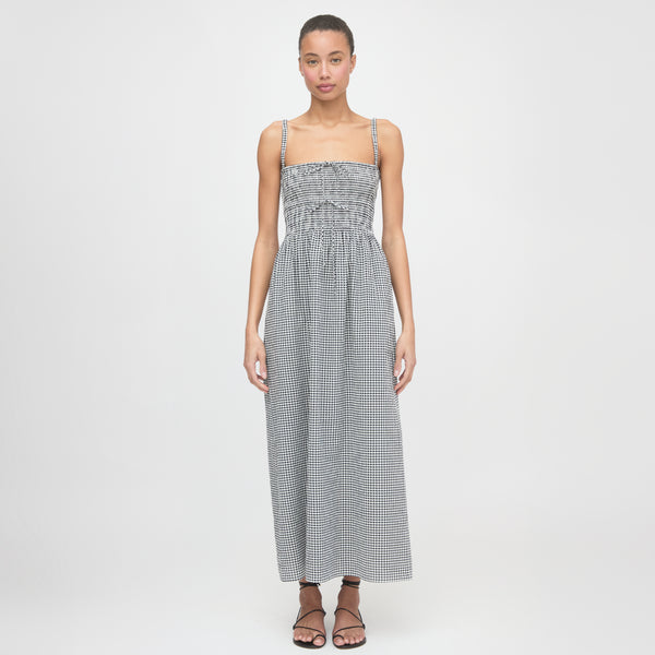 The Larissa Nap Dress - Black/Sand Gingham Hill House Home The Larissa Nap Dress - Black/Sand Gingham Hill House Home