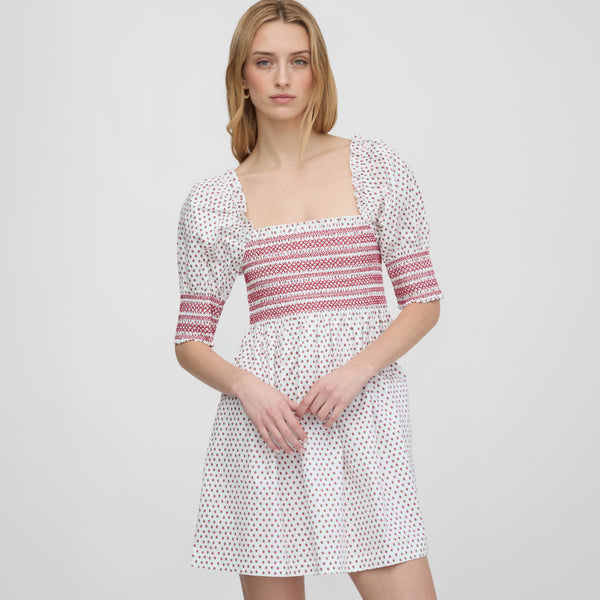 The Lila Nap Dress - White Poppy Half Drop – Hill House Home