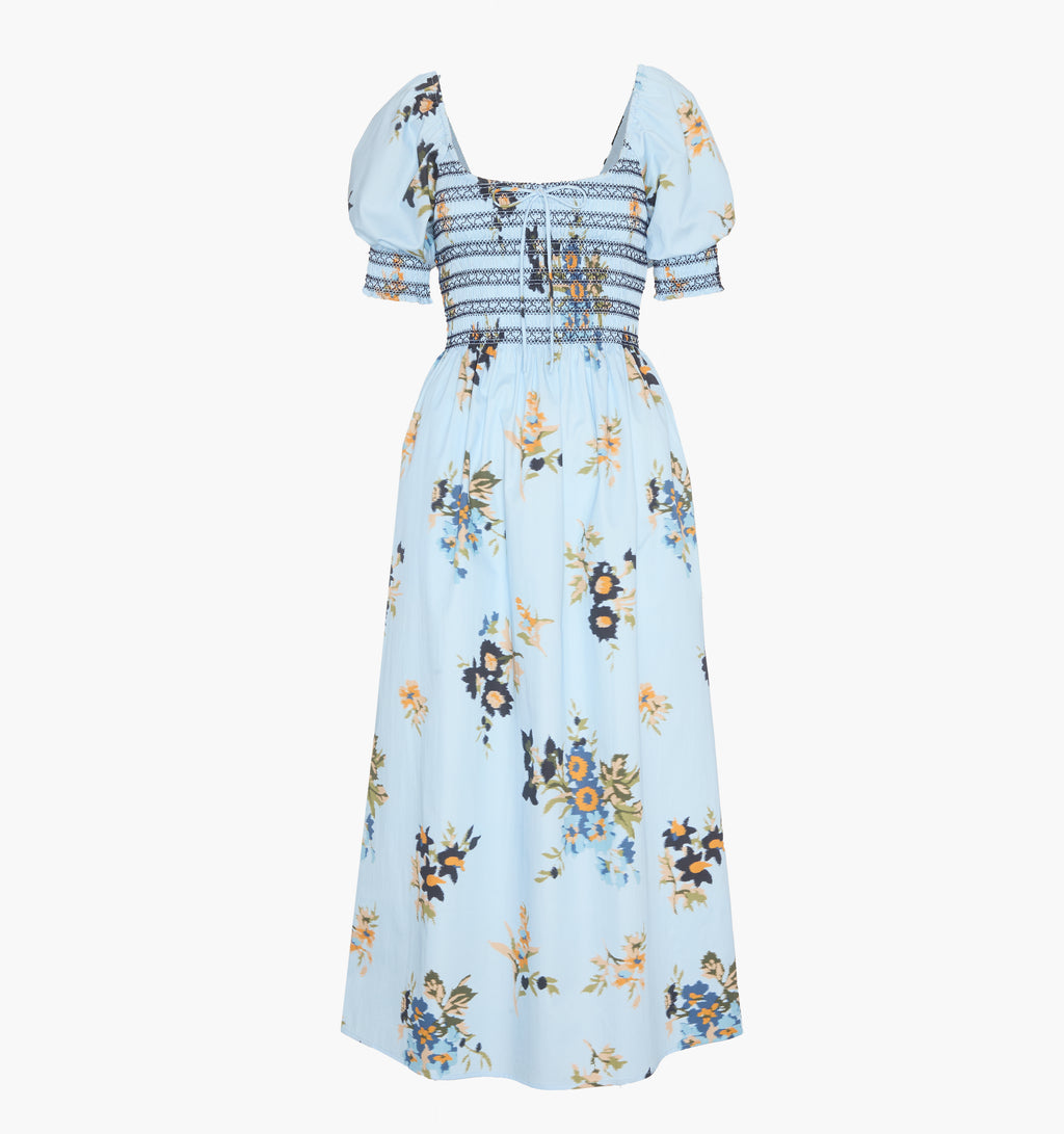 madeline floral bow back midi dress The Madeline Nap Dress