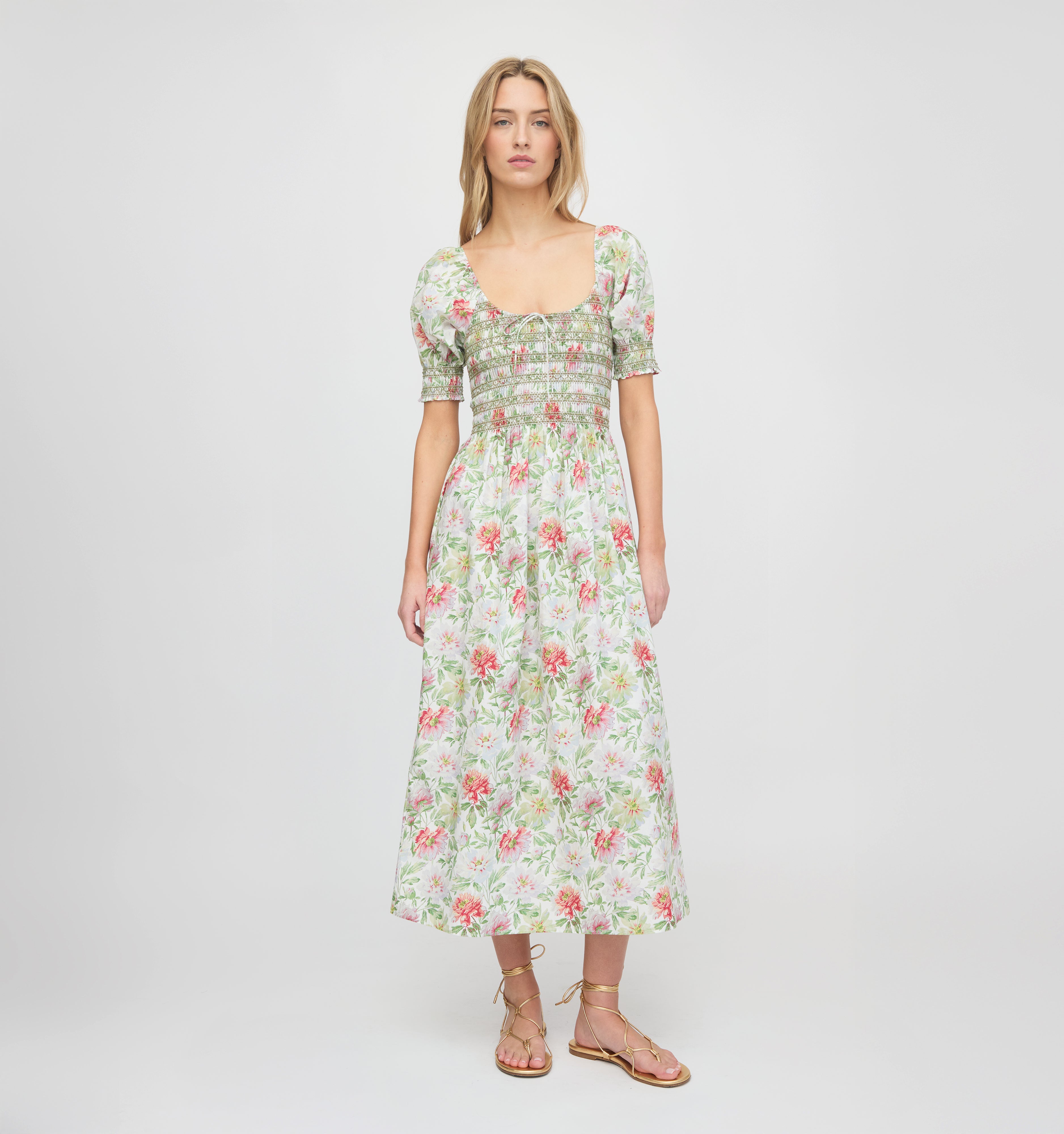 The Madeline Nap Dress - Peony Chintz