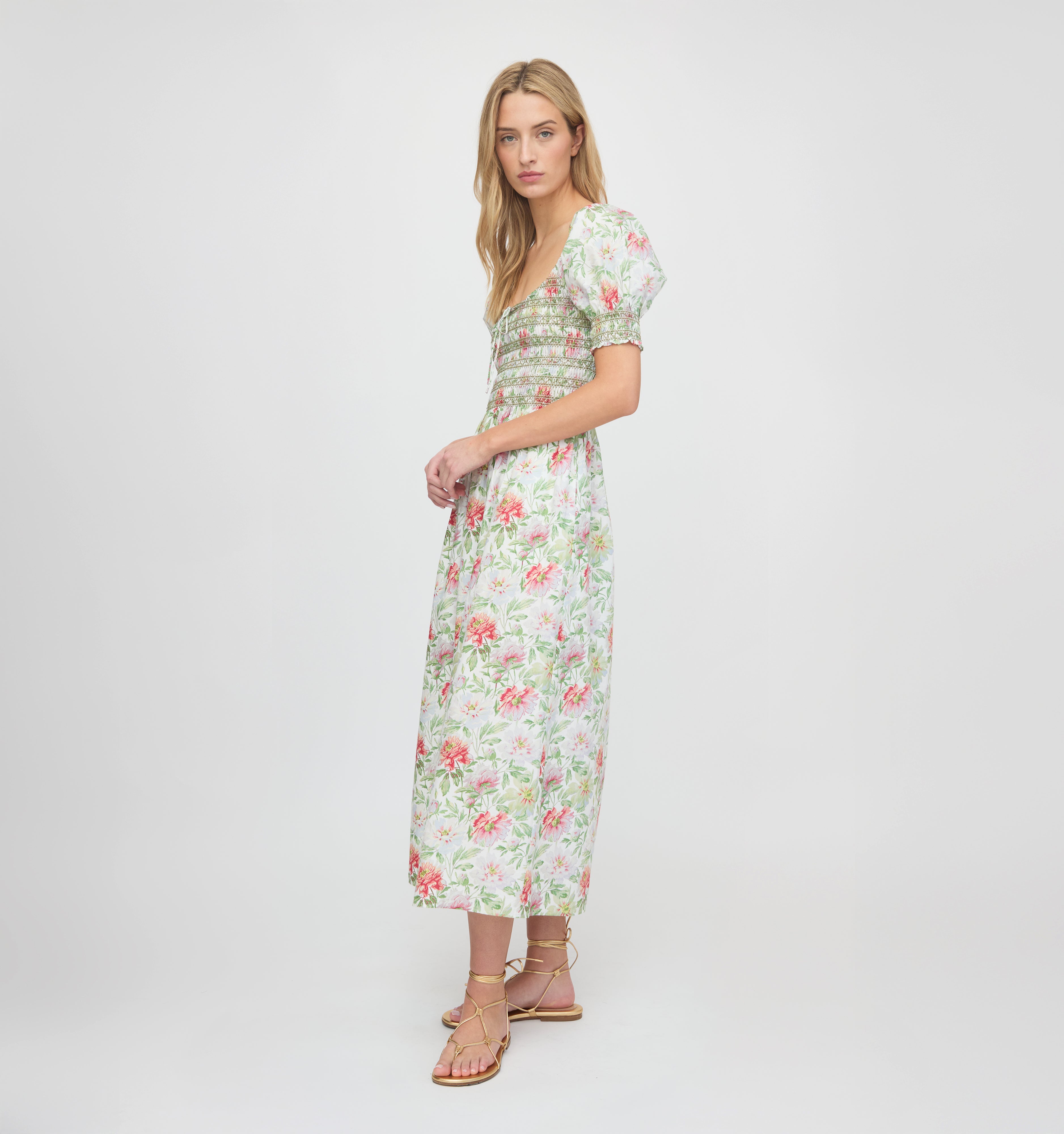 The Madeline Nap Dress - Peony Chintz