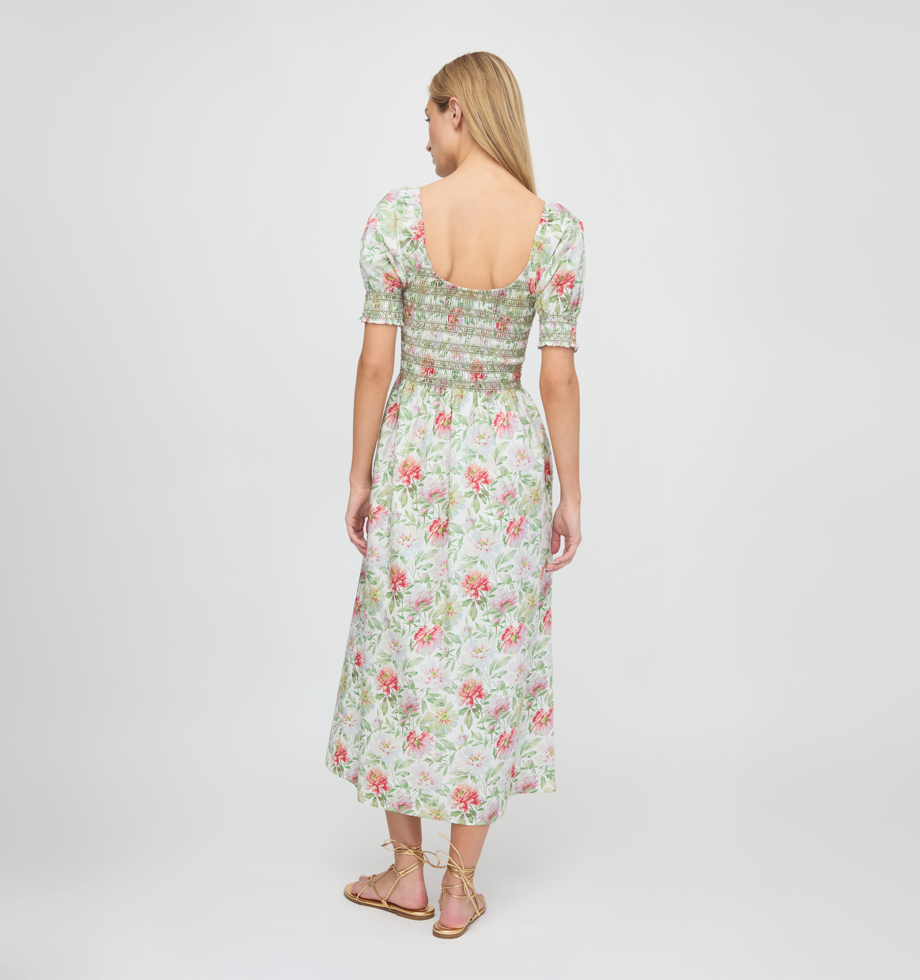 The Madeline Nap Dress - Peony Chintz