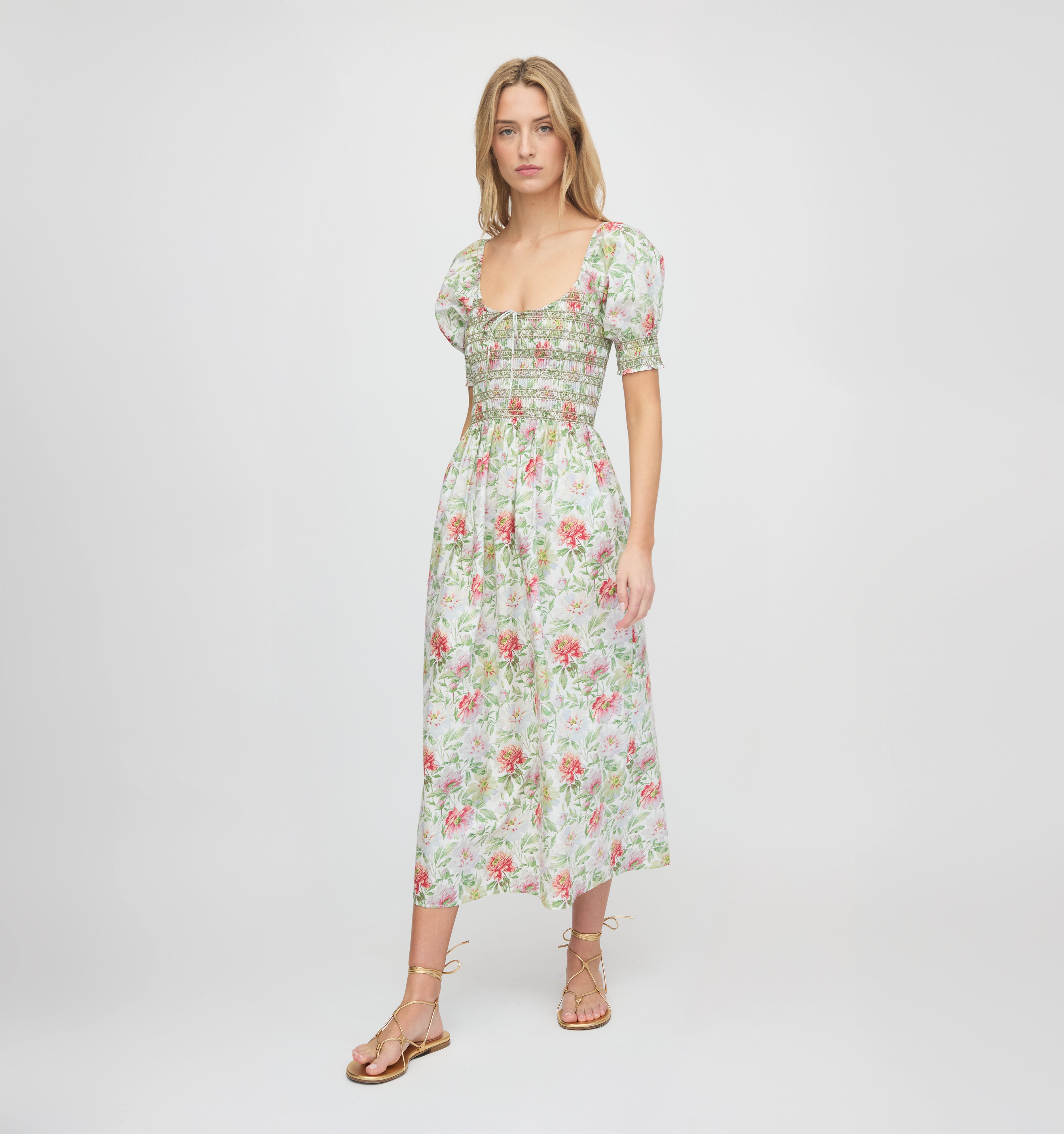 The Madeline Nap Dress - Peony Chintz