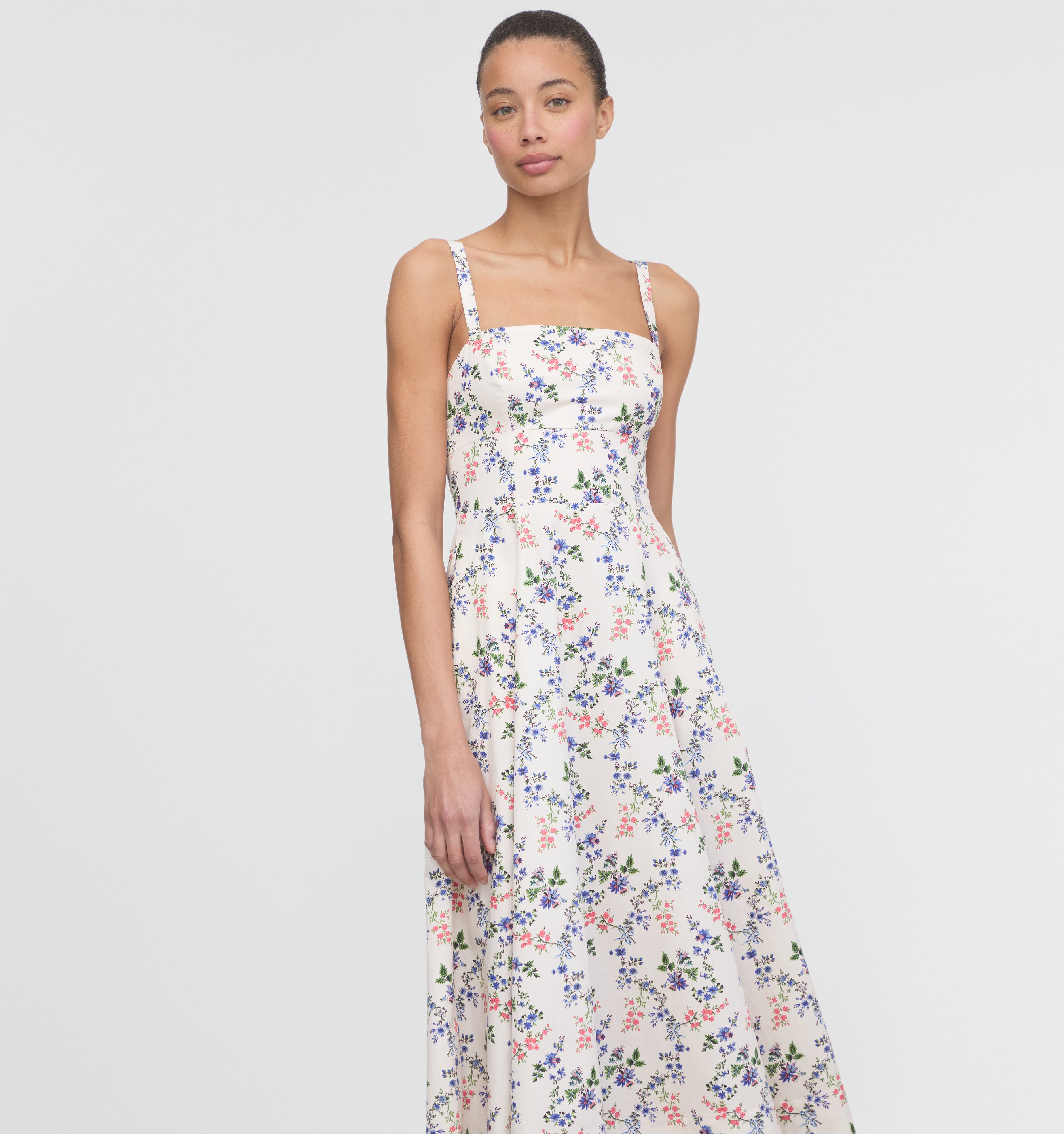 The Margot Dress - Pink Scallop Bow Chintz