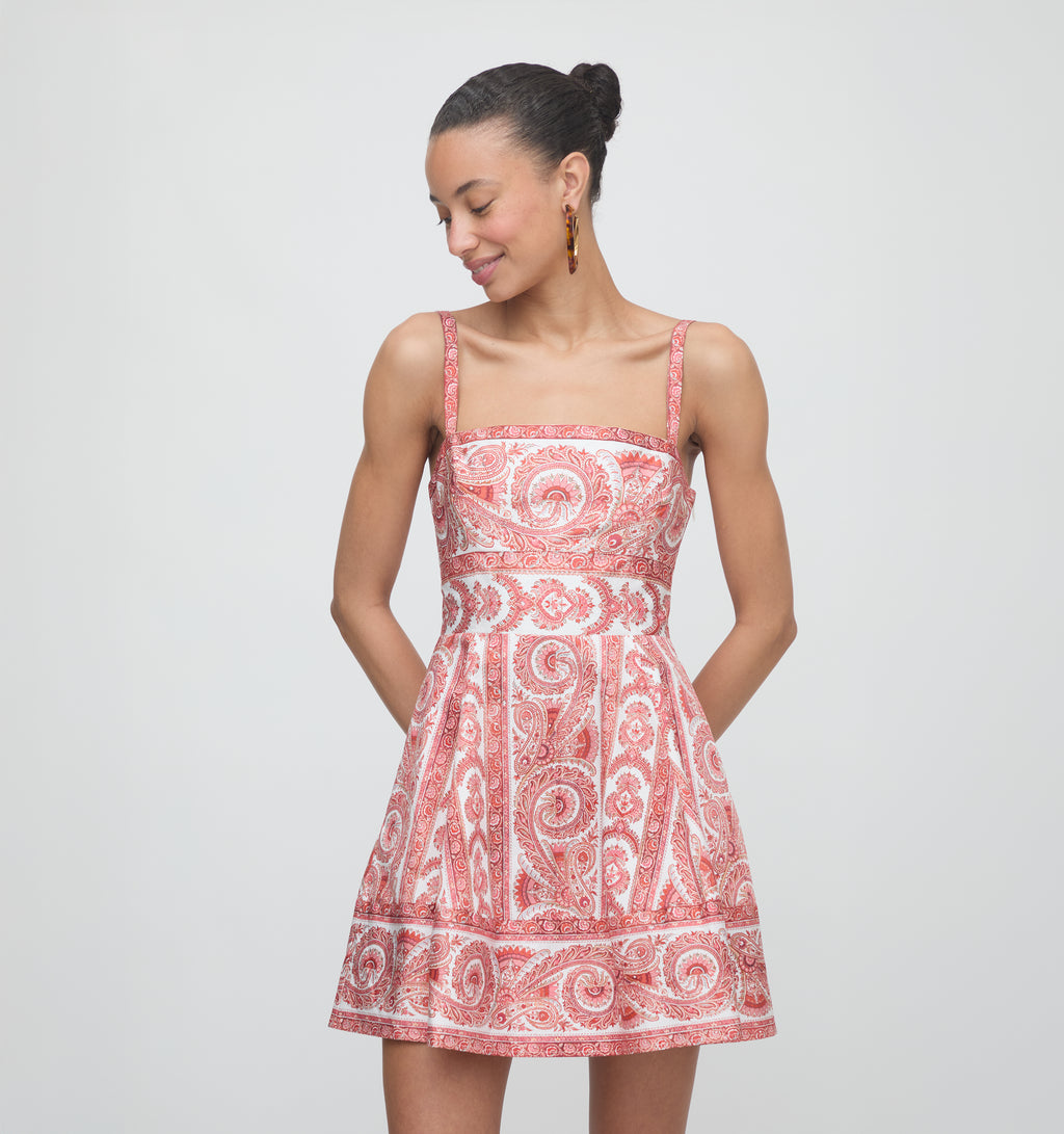 hill house margot mini dress The Margot Mini Dress | Sundial Stripe / XXXS