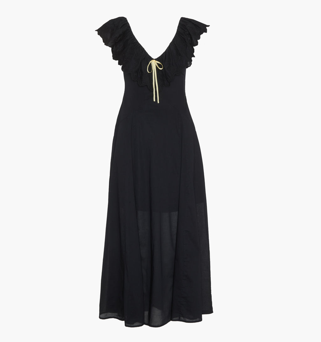 The Milani Dress | Black / XS | 100% Cotton