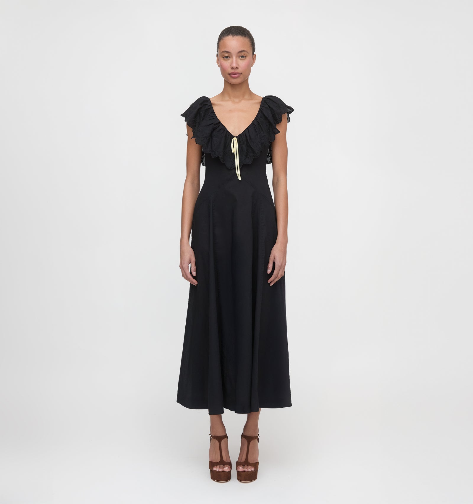 milani maxi dress black The Milani Dress | Black / XS | 100% Cotton