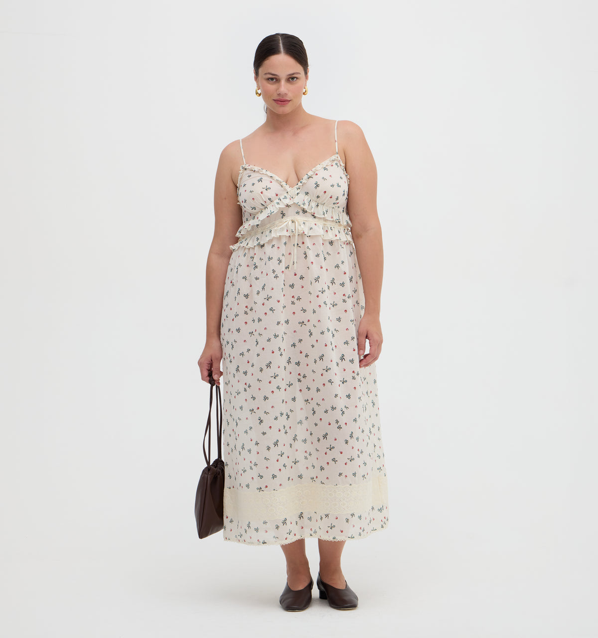 The Rayna Nightgown - Rosie Bow Toss, Ivory