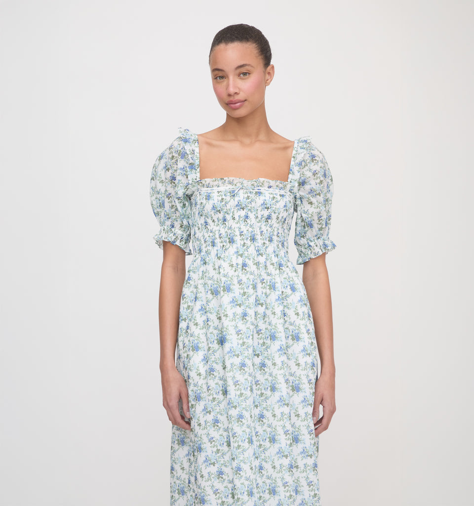 open lace back dress Hill House Home Women's The Scarlett Midi Nap Dress - English Daisy