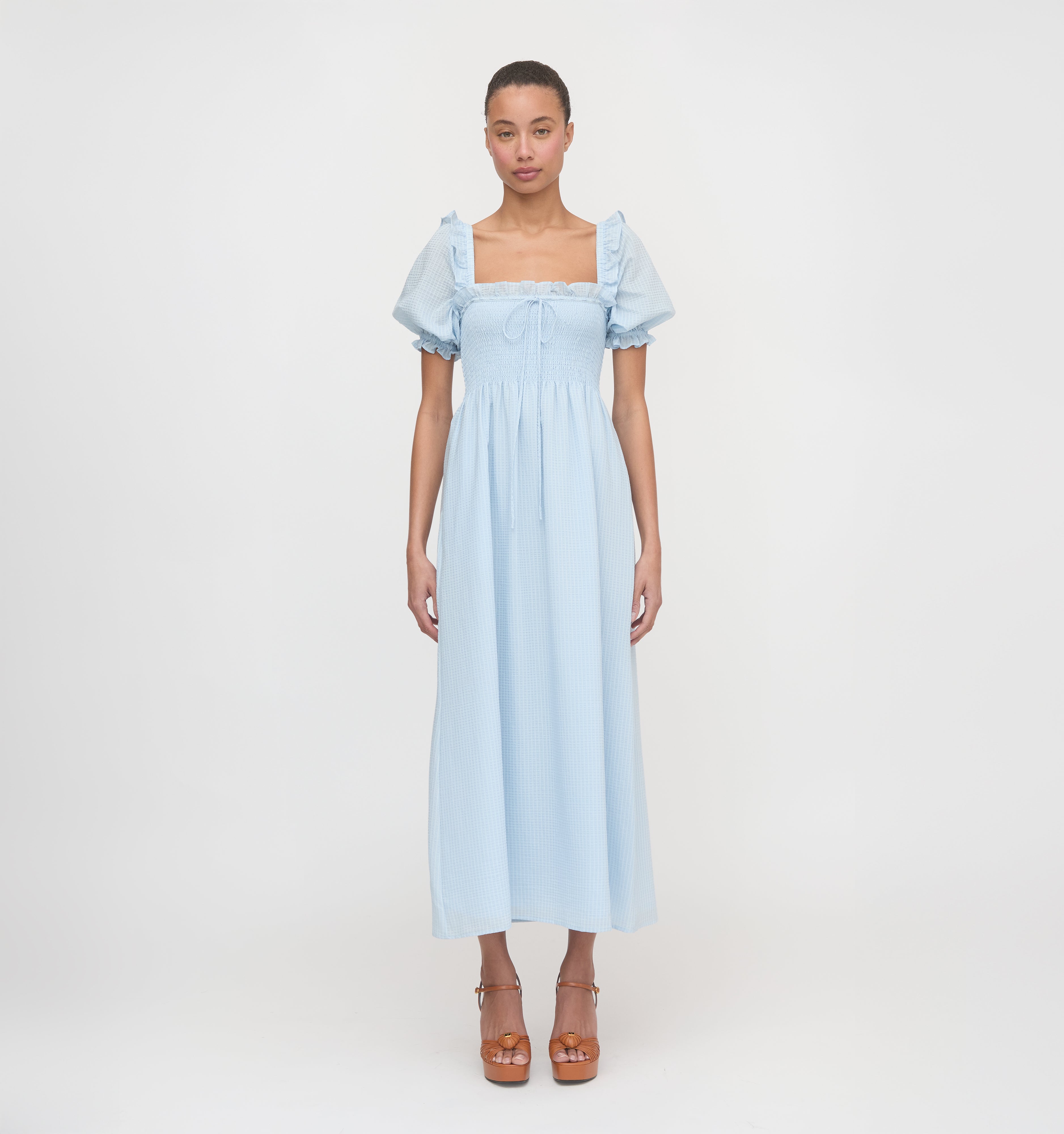 The Scarlett Nap Dress - Pale Blue – Hill House Home