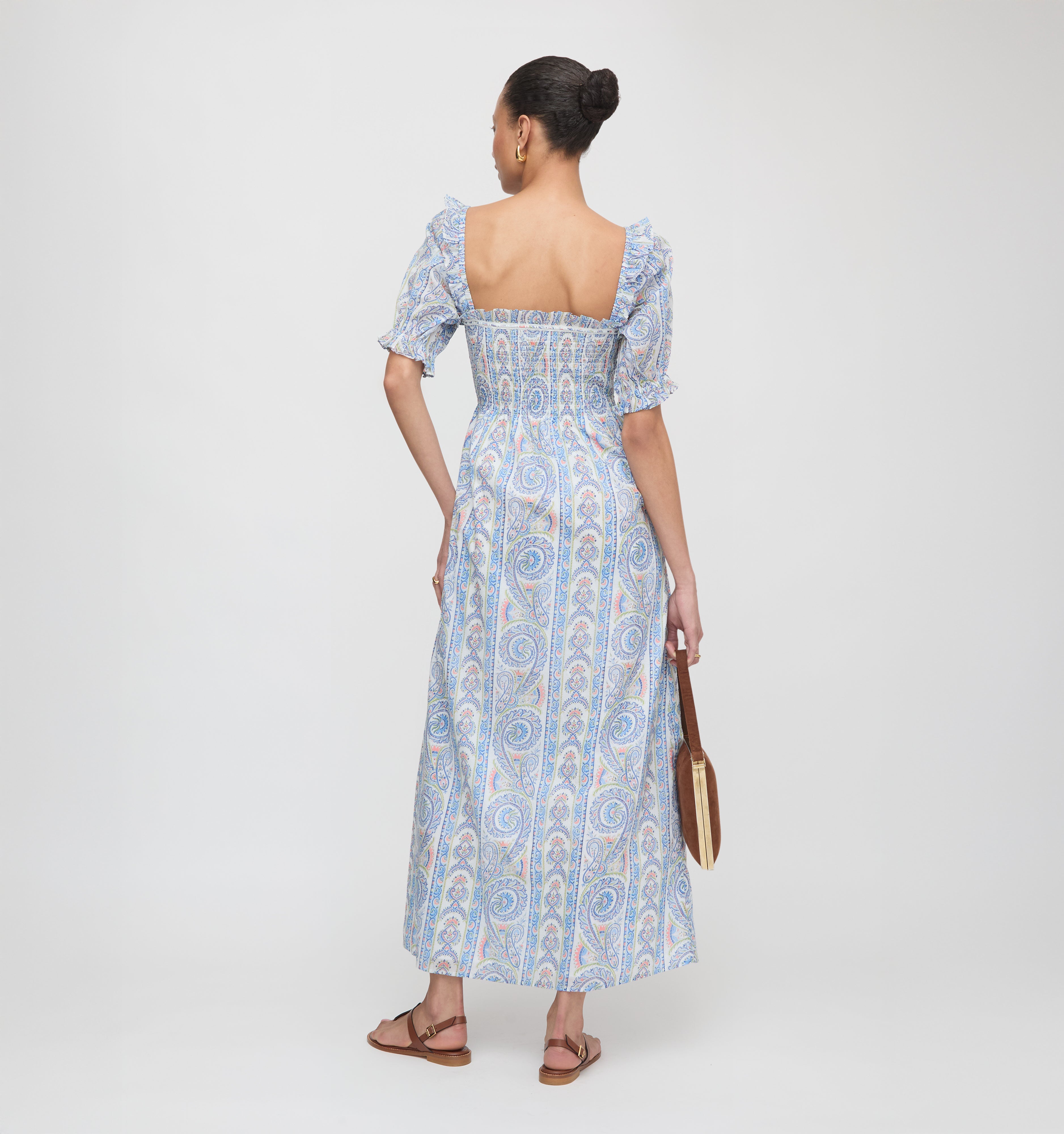 The Scarlett Nap Dress - Blue Corsica Paisley – Hill House Home