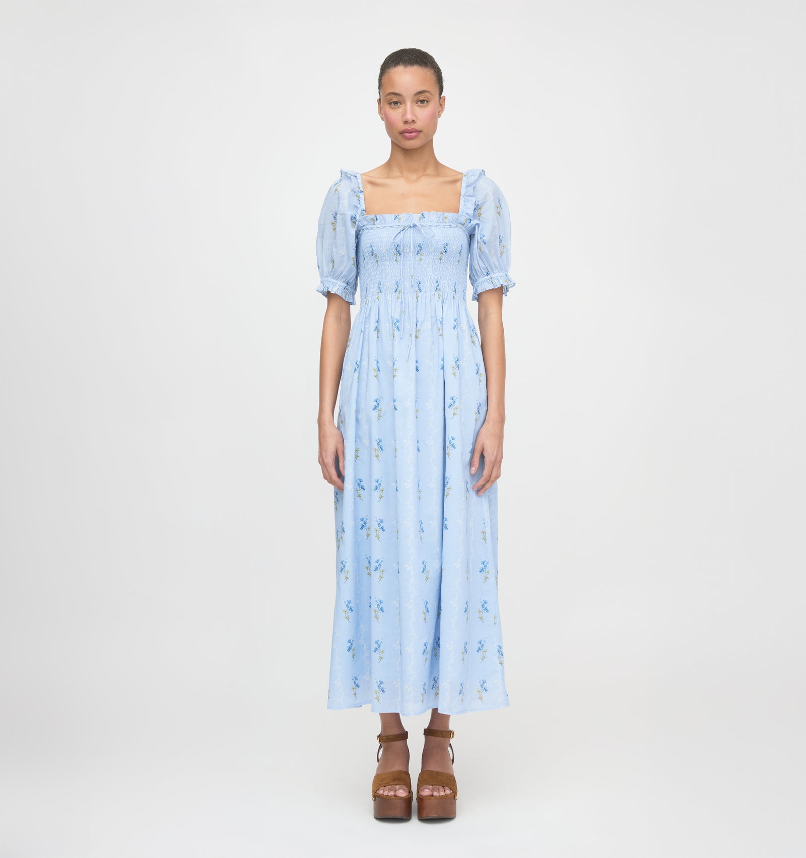 The Scarlett Midi Nap Dress | Bluebell Waltz / L | | Hill House Home The Scarlett Midi Nap Dress | Bluebell Waltz / L | | Hill House Home