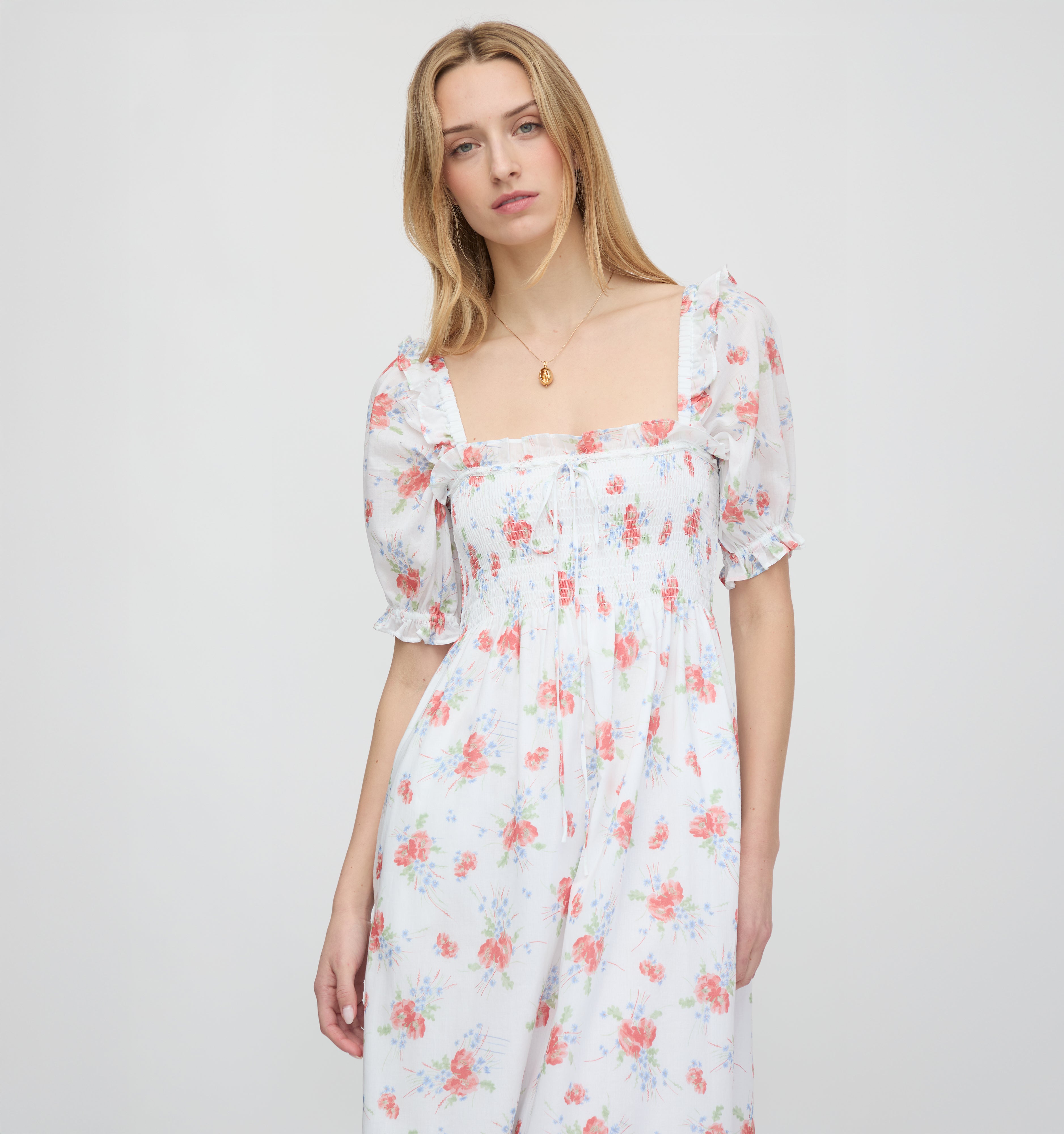 The Scarlett Nap Dress - Sunburst Blossoms – Hill House Home