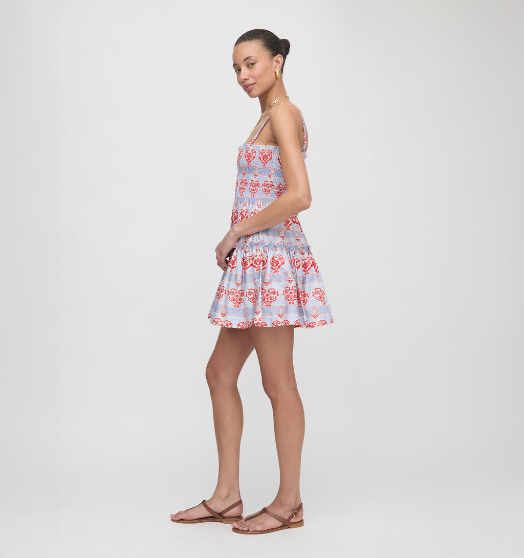 seraphina mini nap dress multi gingham Hill House Home The Seraphina Mini Dress | Print | Size S