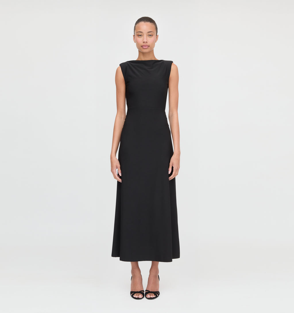 hillhouse black dress The Sloane Your height::64 Black Lace and Sequin decorative smocking and a Markdown 2