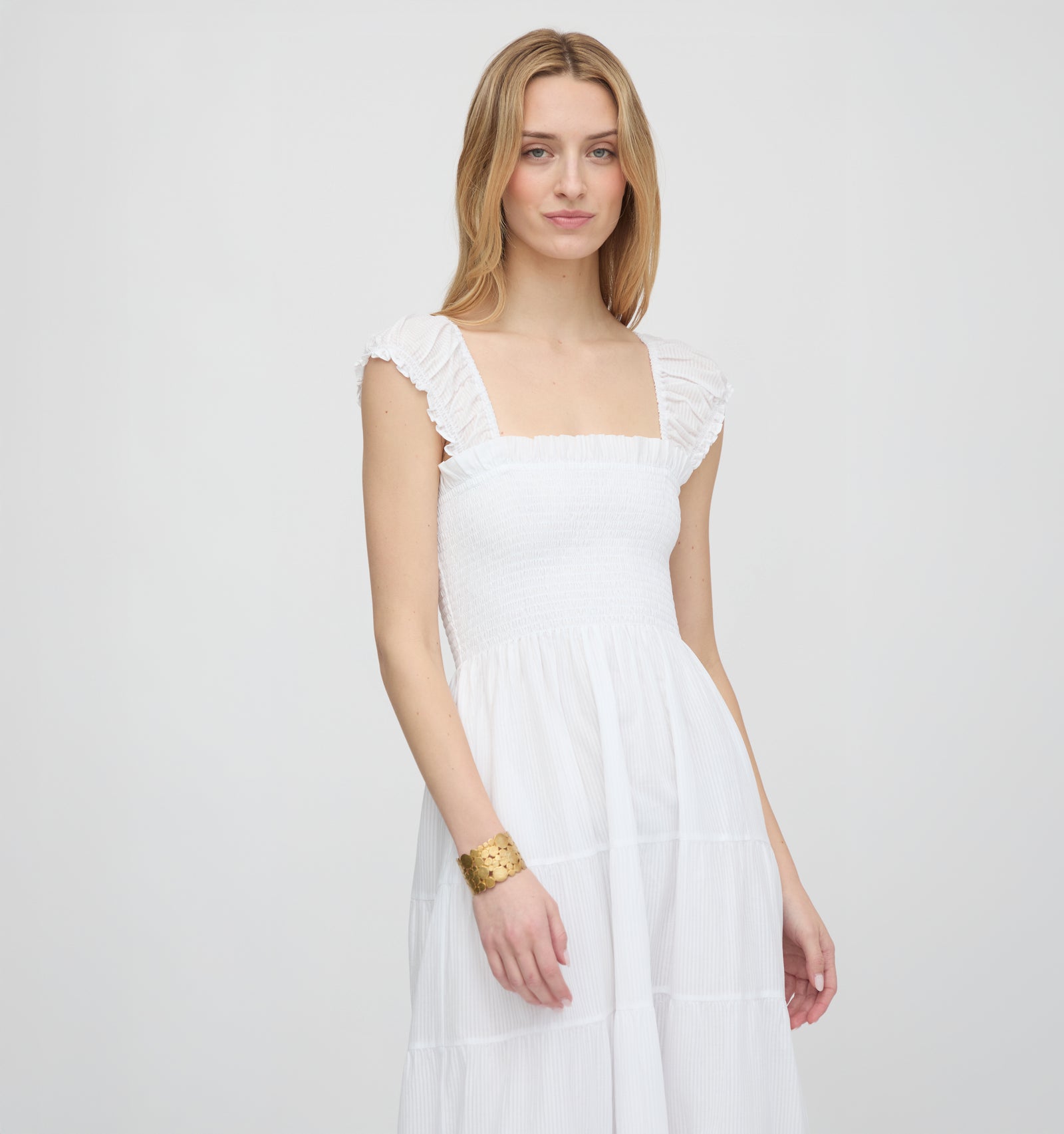 zara white dress with flowers Kelly Faetanini Zara - Bridal Size 12