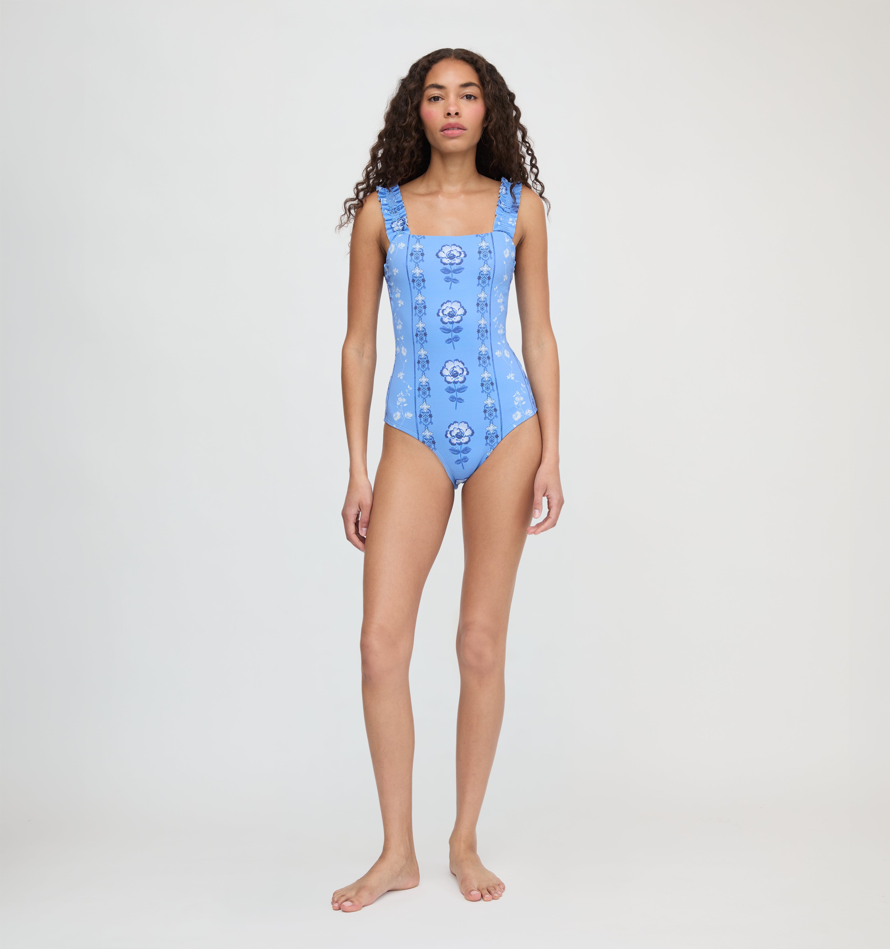 The Teagan One Piece - Blue Arcadia Border – Hill House Home