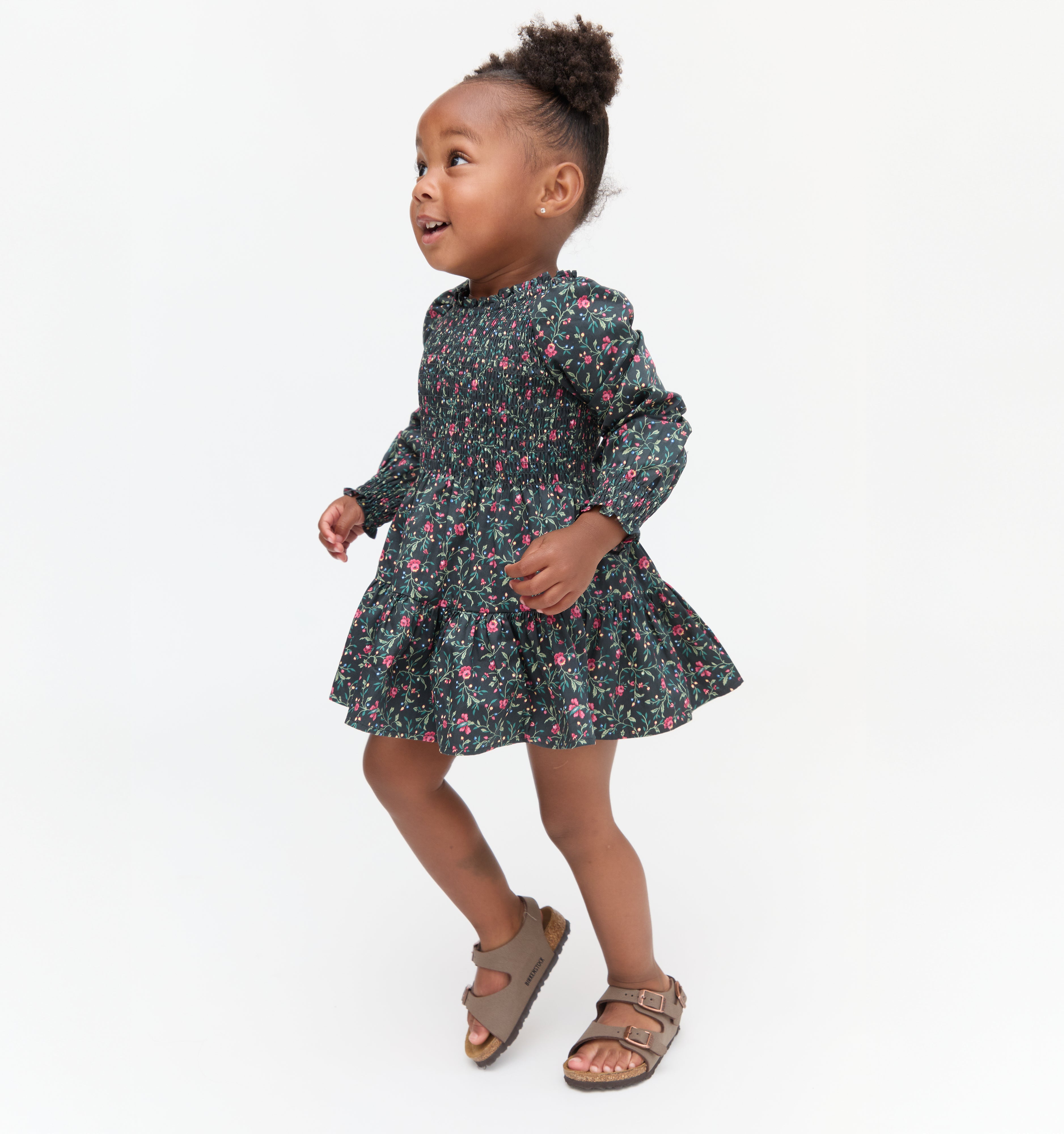 The Tiny Viviana Nap Dress in Florentine Ditsy Floral color: Florentine Ditsy