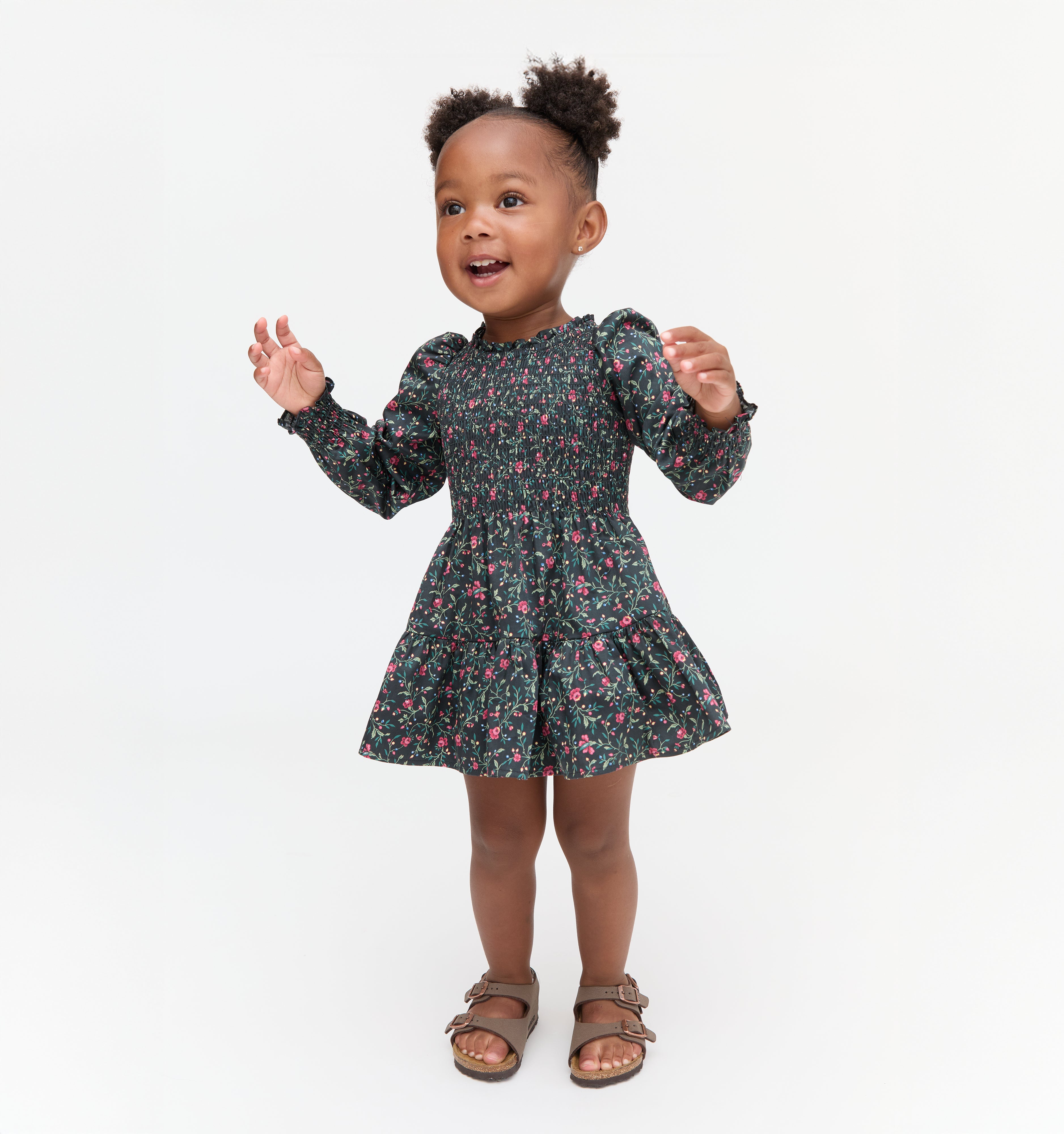 The Tiny Viviana Nap Dress in Florentine Ditsy Floral color: Florentine Ditsy