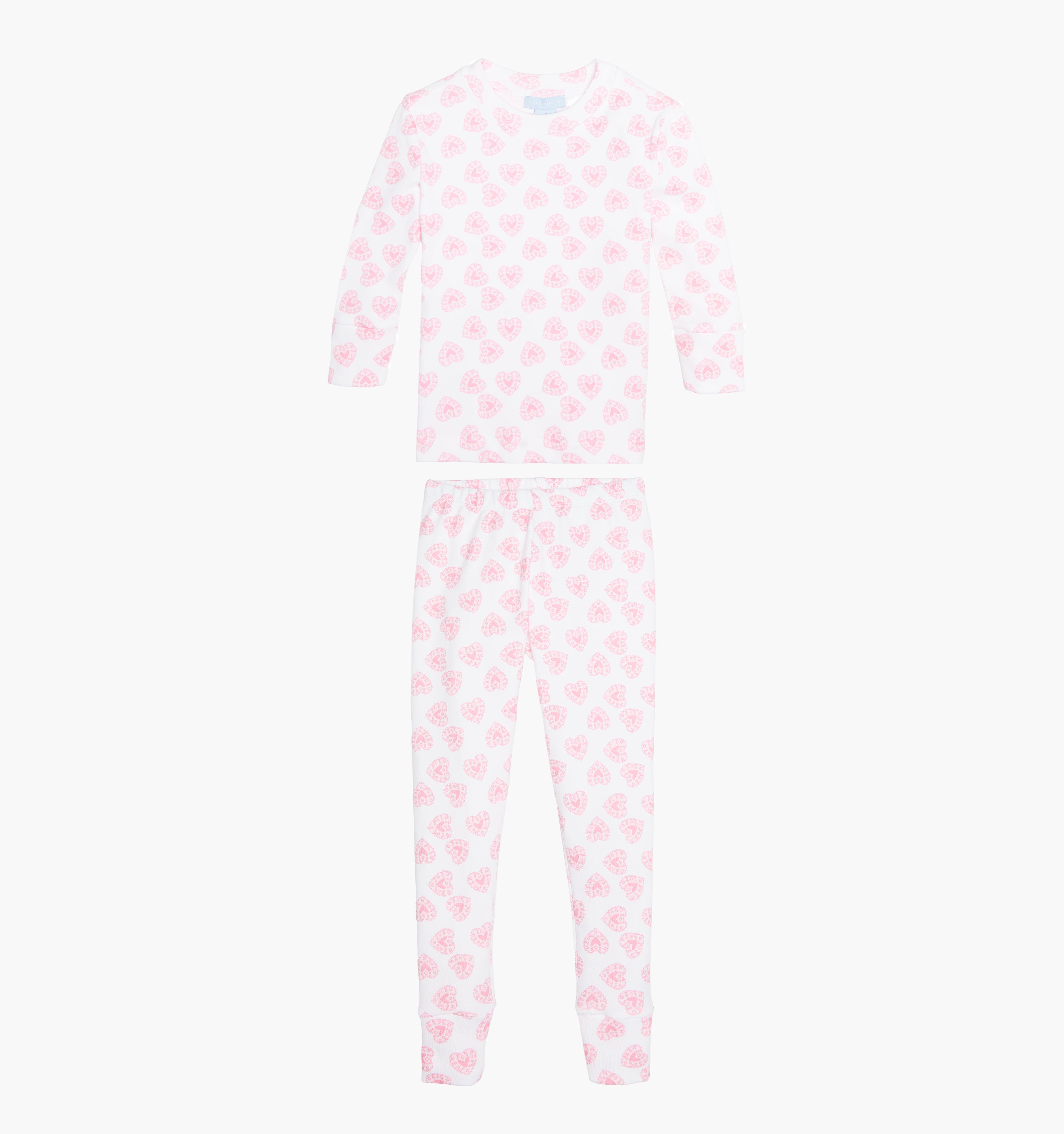The Baby Sully PJ Set - Pink Doily Heart