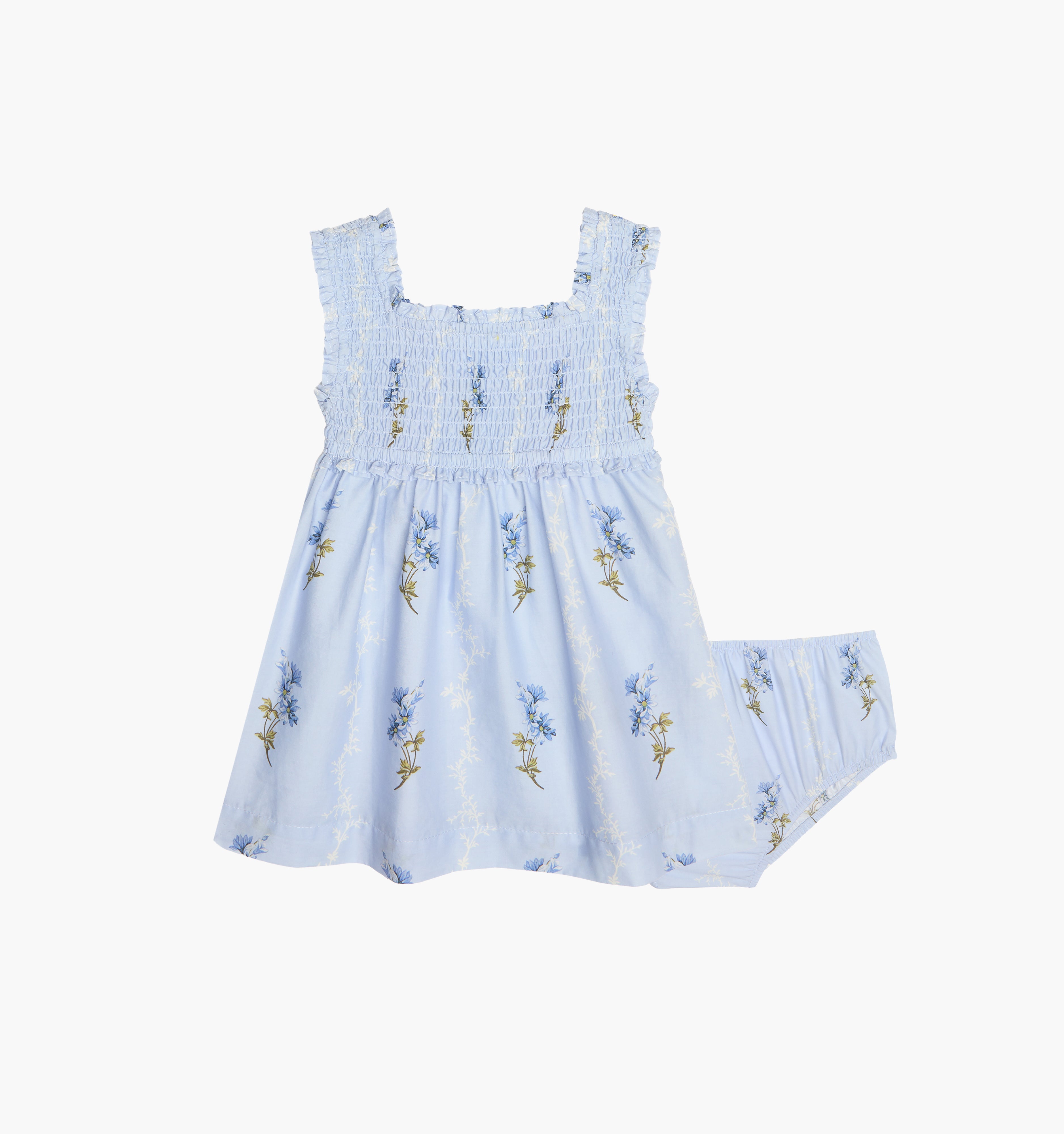 The Baby Nora Nap Dress - Bluebell Waltz
