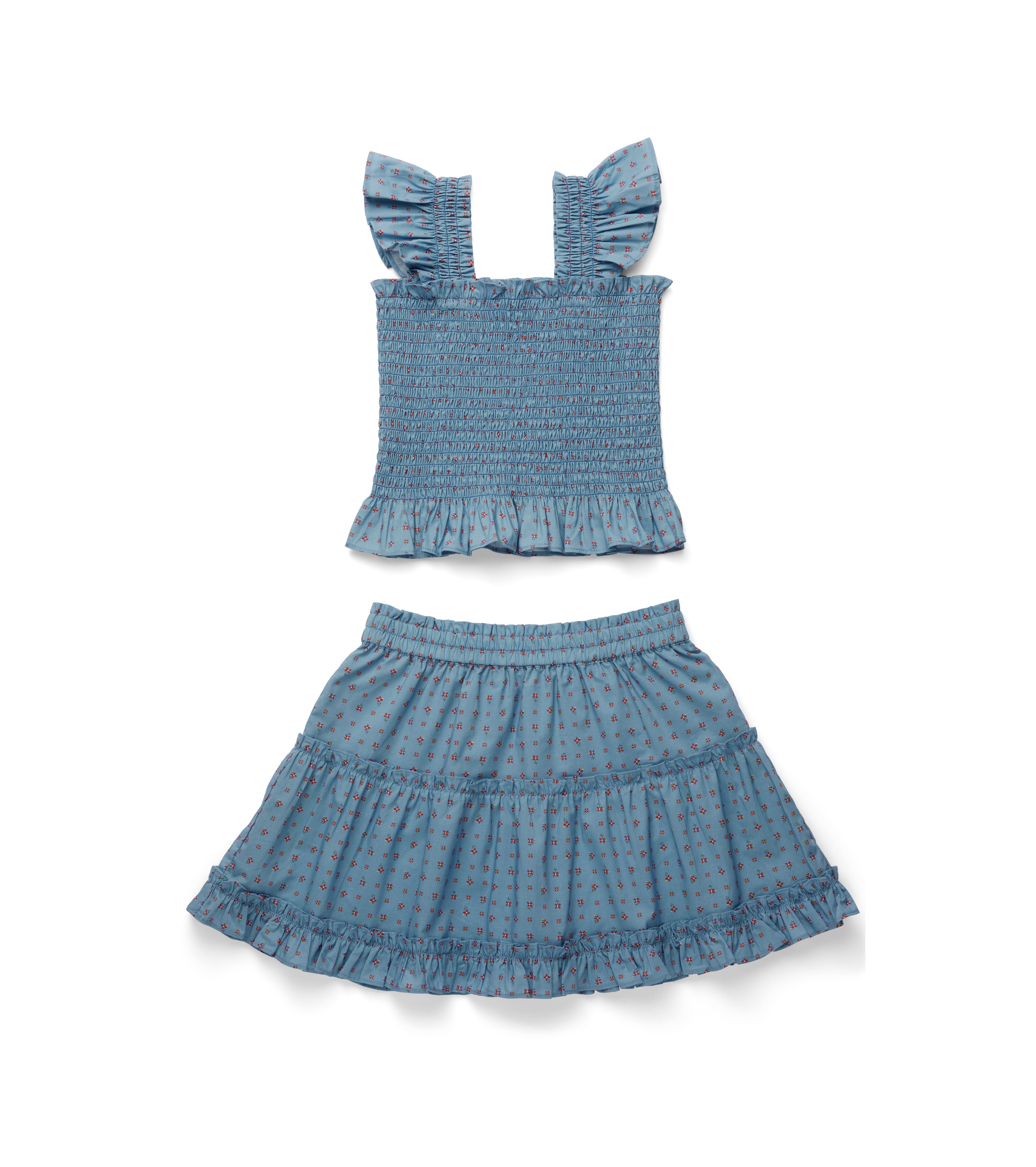 The Tiny Paz Nap Set - Blue/Red Gingham – Hill House Home
