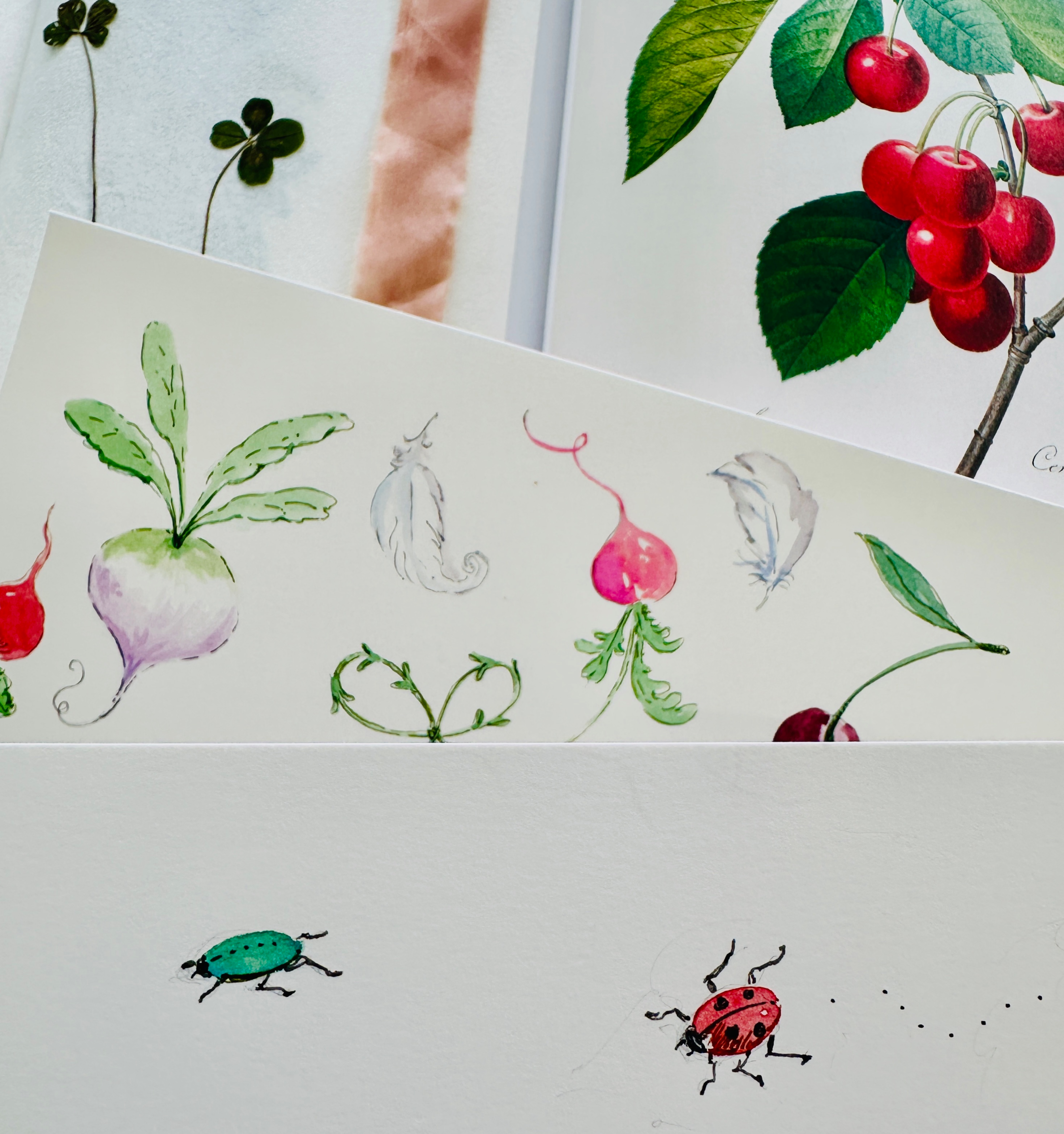 The Ribbon Ellie Nap Dress - Susannah Garrod Veggie Botanical