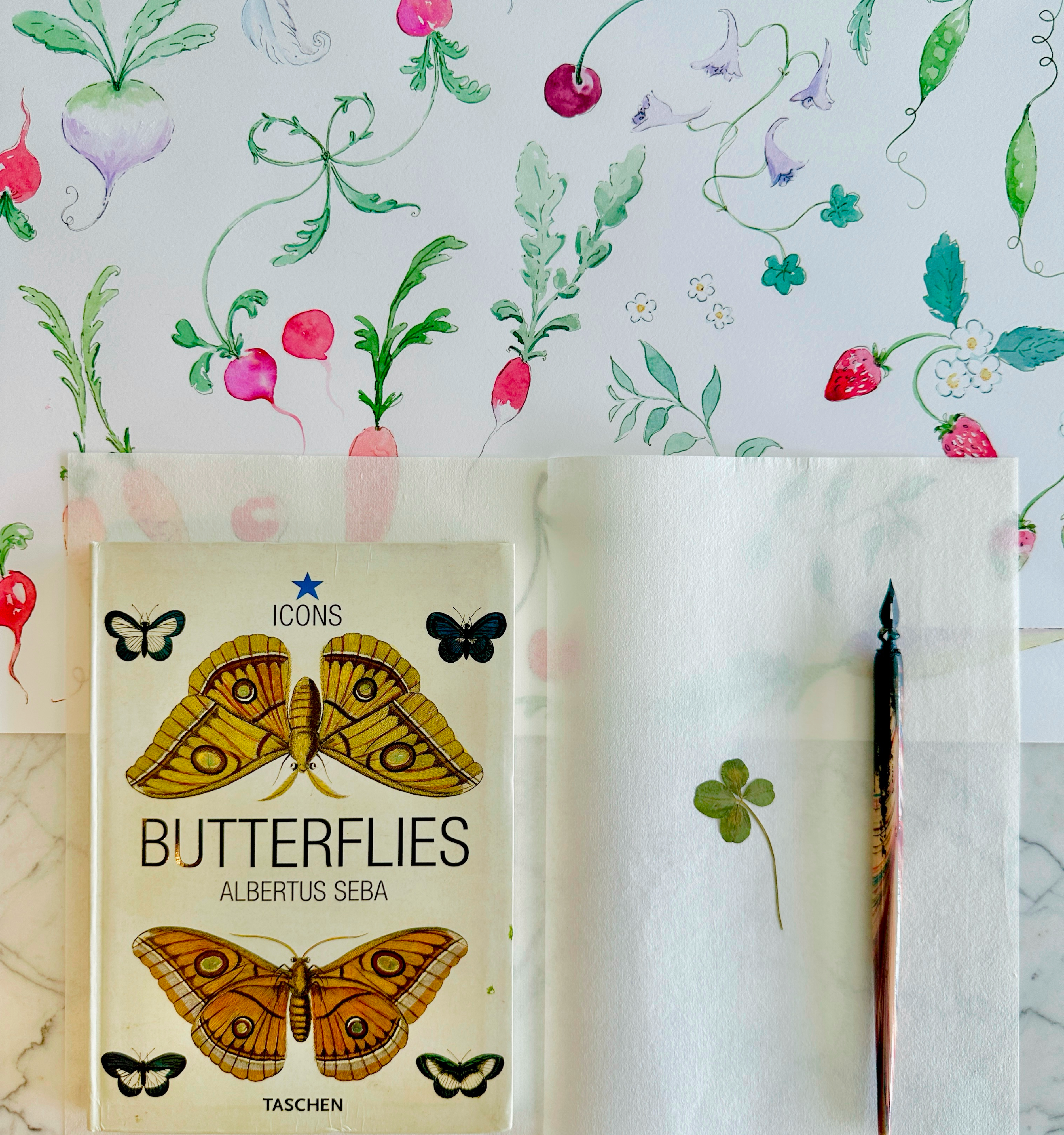 The Ribbon Ellie Nap Dress - Susannah Garrod Veggie Botanical