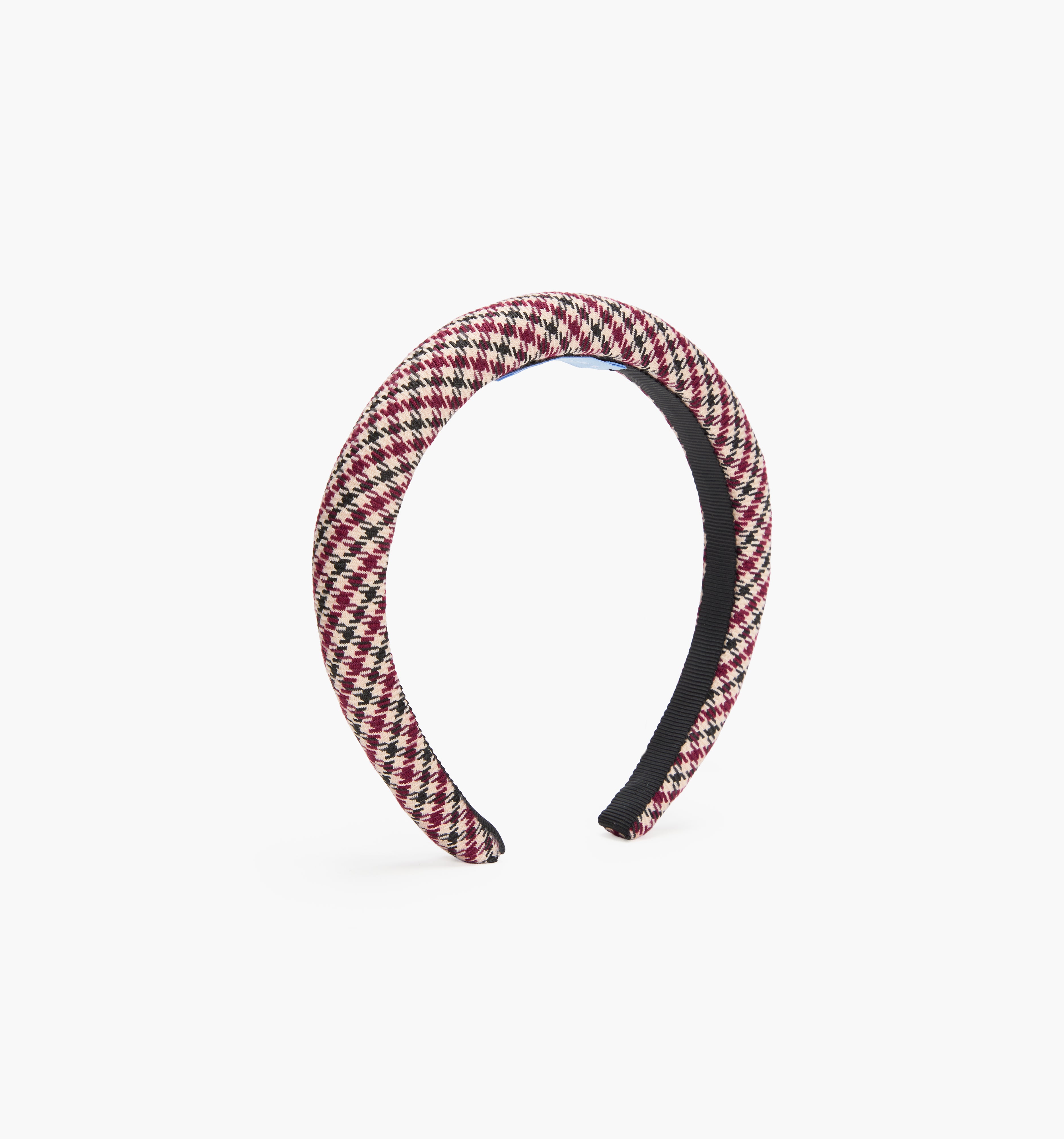 The Cleo Headband in Burgundy Holmes Houndstooth color: Burgundy Holmes Houndstooth