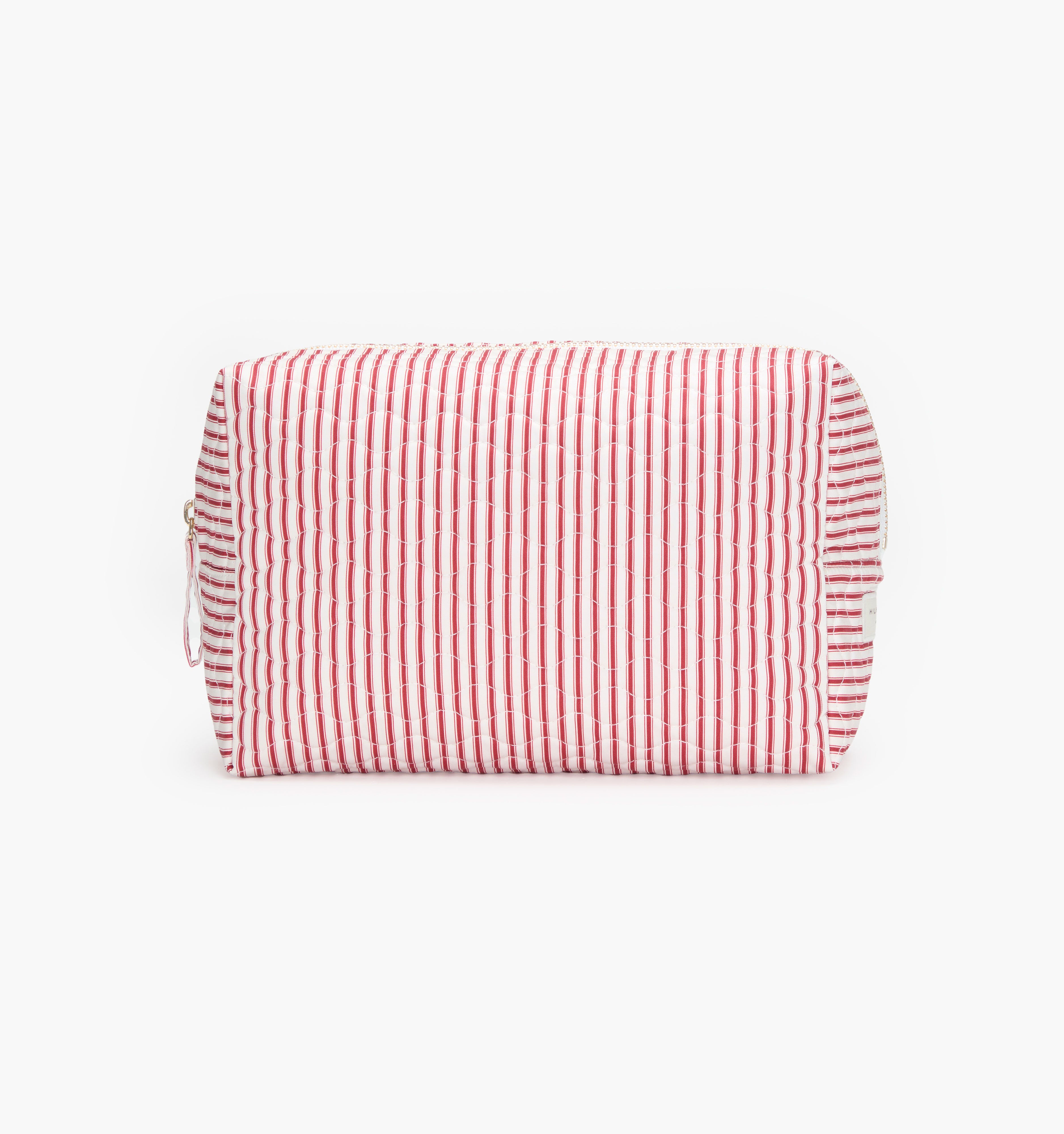 monogram: red-ticking-stripe